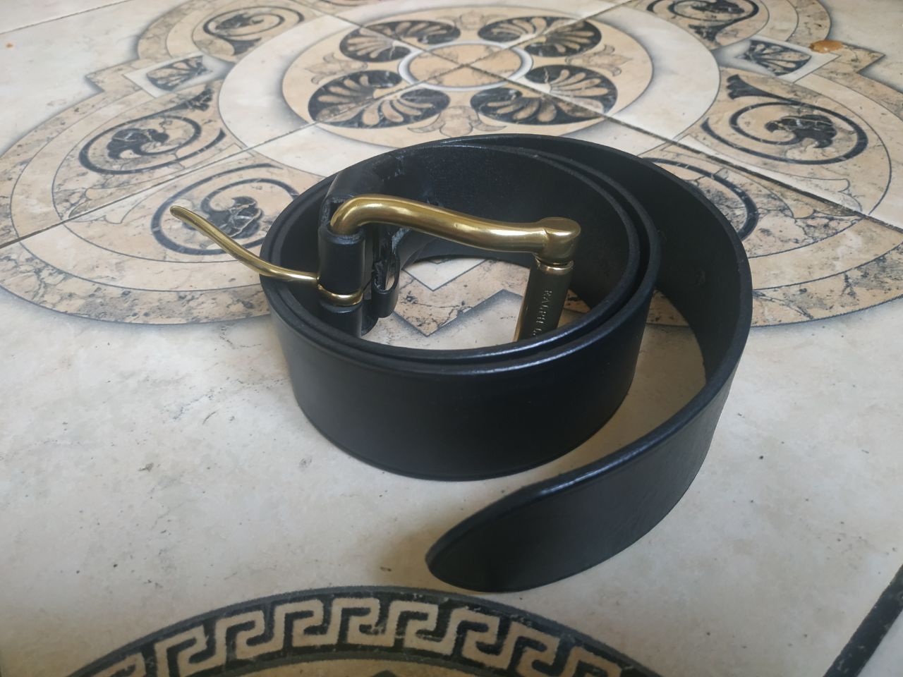 Polo Ralph Lauren Polo Ralph Lauren Leather Roller Buckle Belt 36/90 Black Size ONE SIZE - 2 Thumbnail