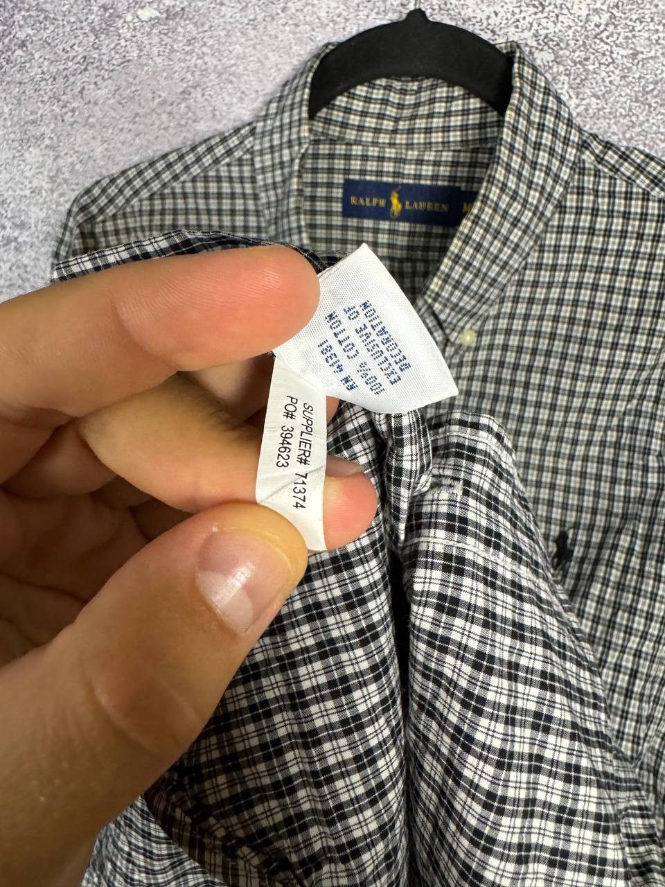 Polo Ralph Lauren Polo Ralph Lauren Gray Check Shirt Button Up Men's Madium Size US M / EU 48-50 / 2 - 8 Thumbnail