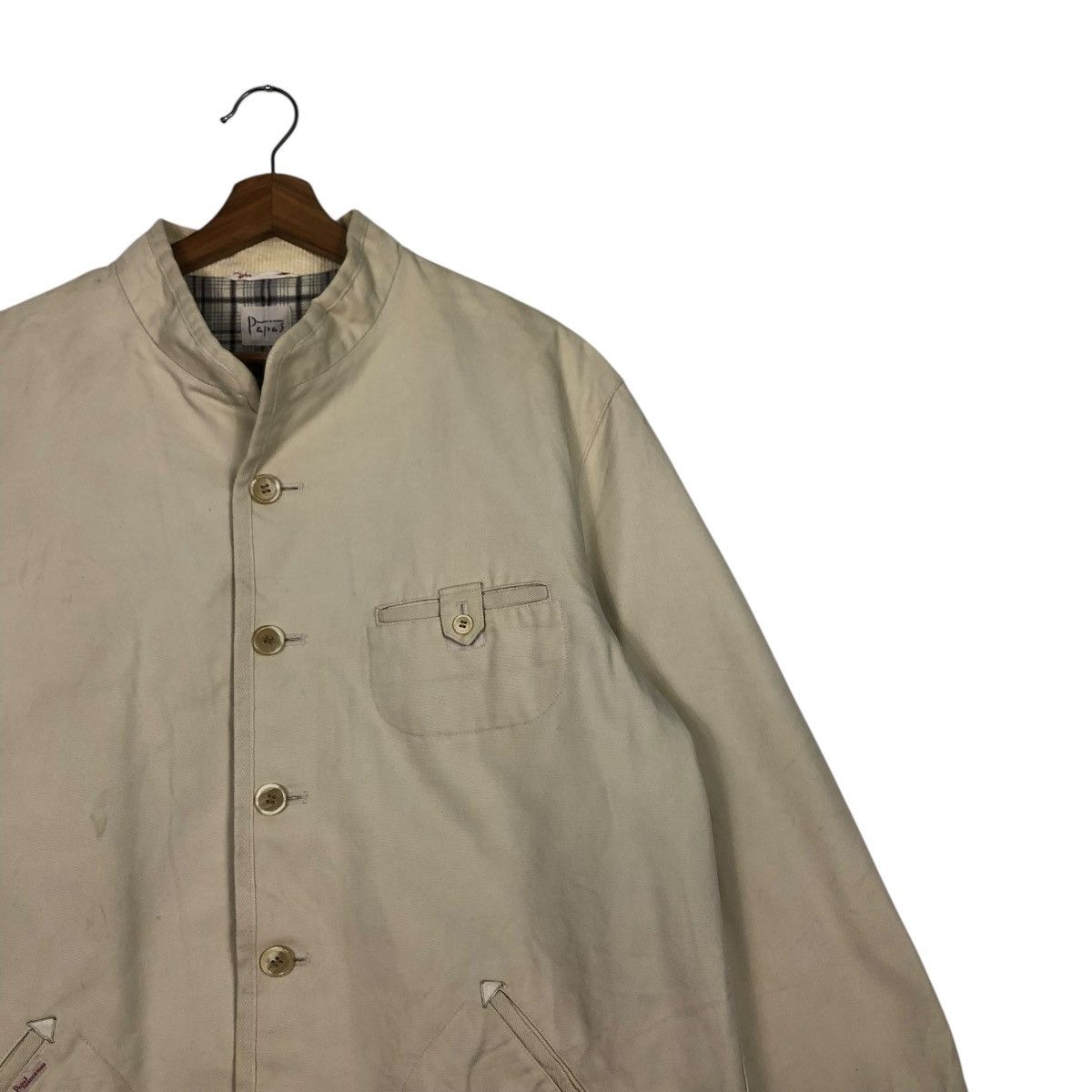 Japanese Brand VINTAGE CHORE WORK JACKET BLANKET TARTAN PAPAS ISSEY MIYAKE Size US M / EU 48-50 / 2 - 9 Thumbnail