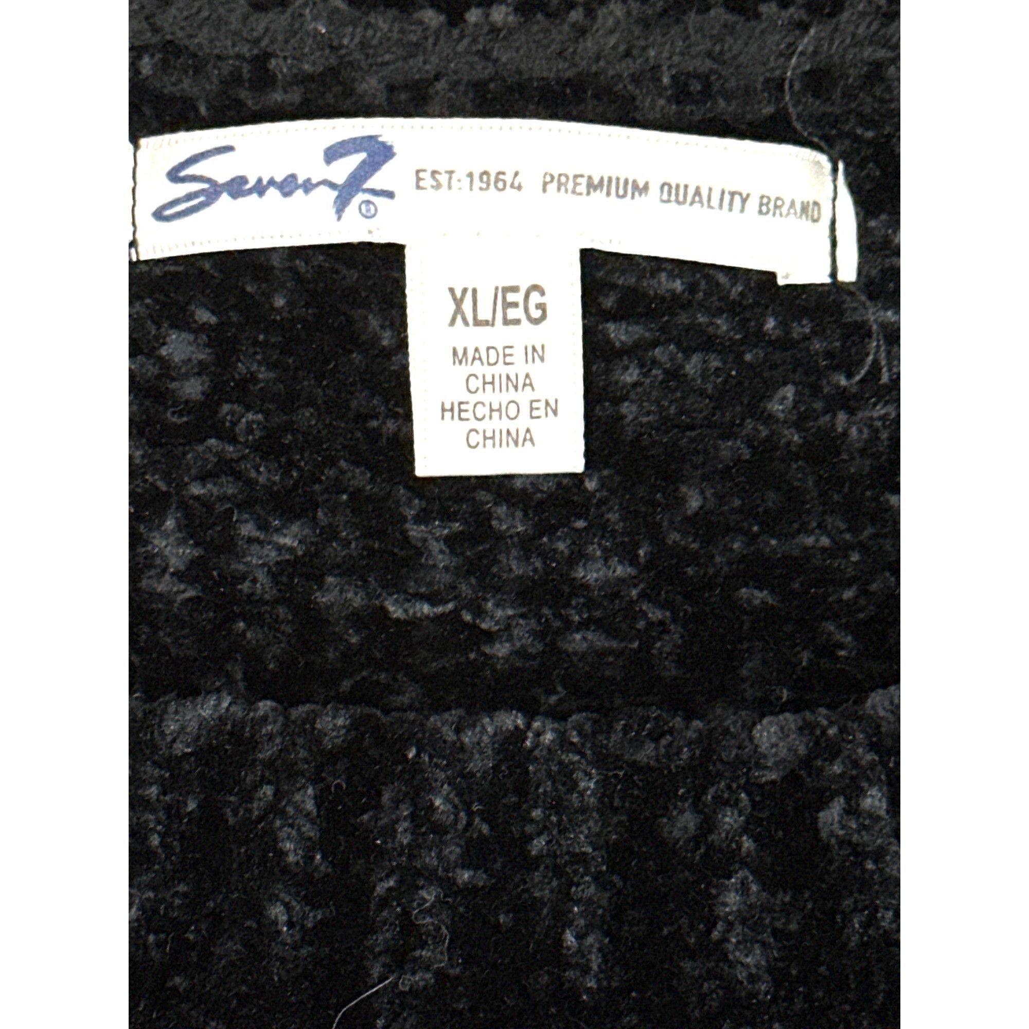Seven 7 Seven7 Black Chenille Knit Sweater Soft Plush Crewneck Long Size XL / US 12-14 / IT 48-50 - 6 Thumbnail