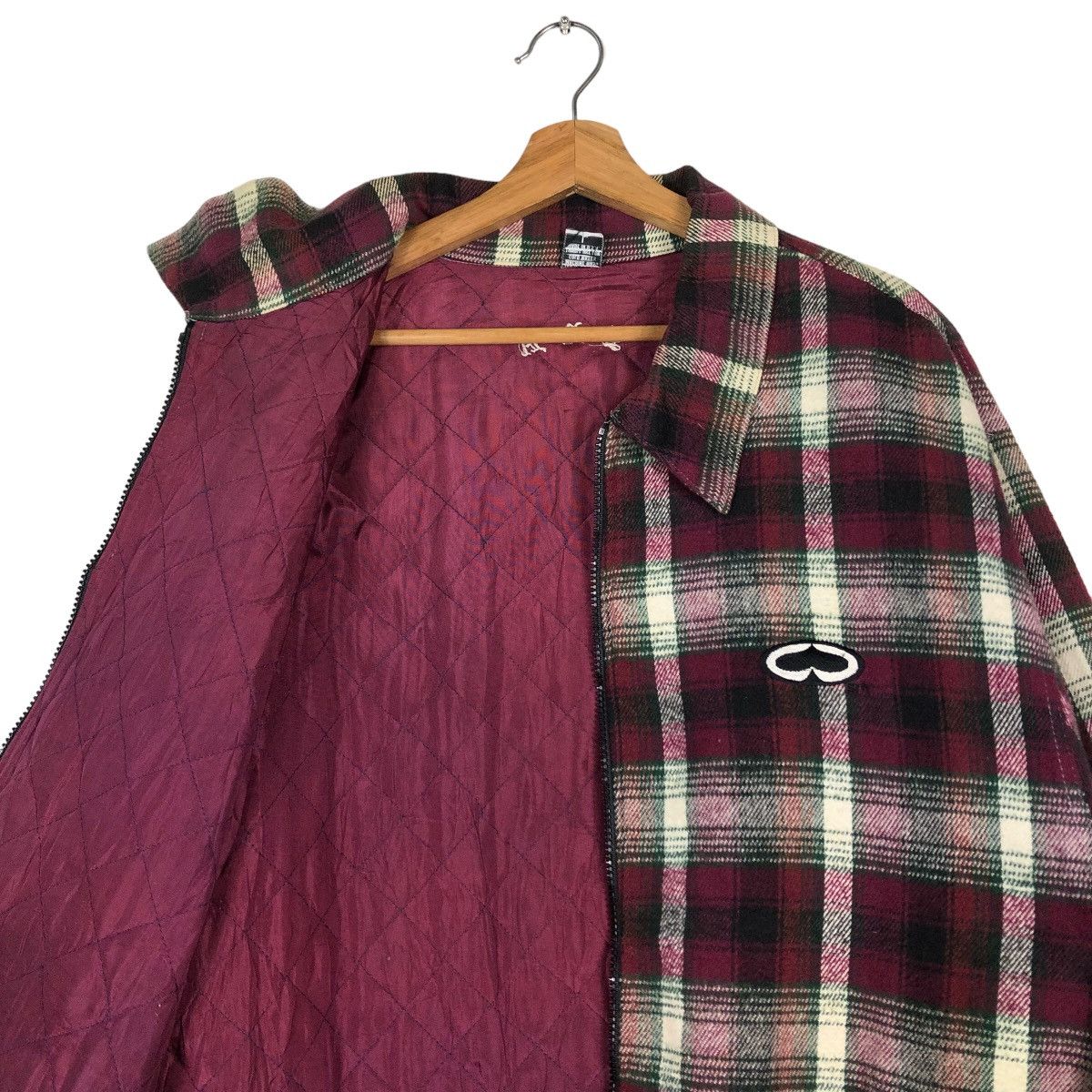 Japanese Brand 🔥Punk Design Tartan Checked Flannel Work Jacket Made in USA Size US L / EU 52-54 / 3 - 12 Thumbnail
