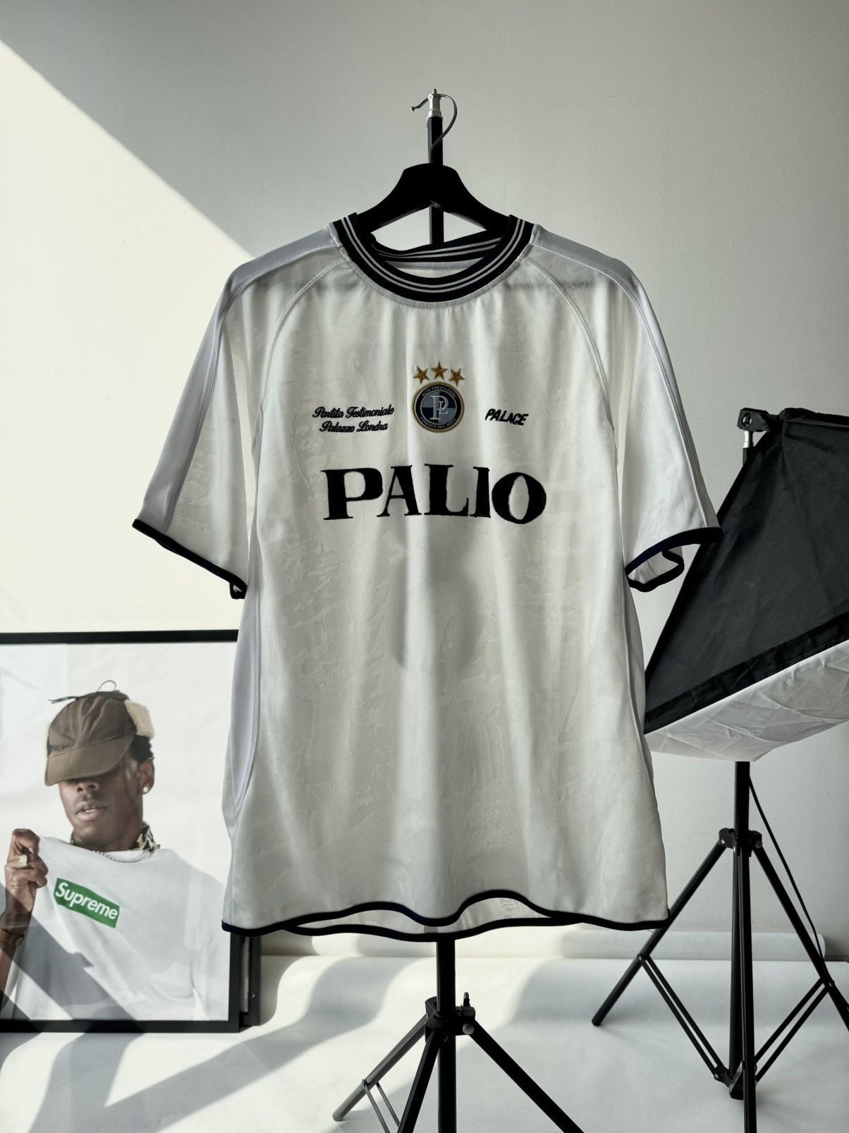 Palace × Umbro Palace Umbro Home Shirt Jersey White Size Large Size US L / EU 52-54 / 3 - 24 Thumbnail