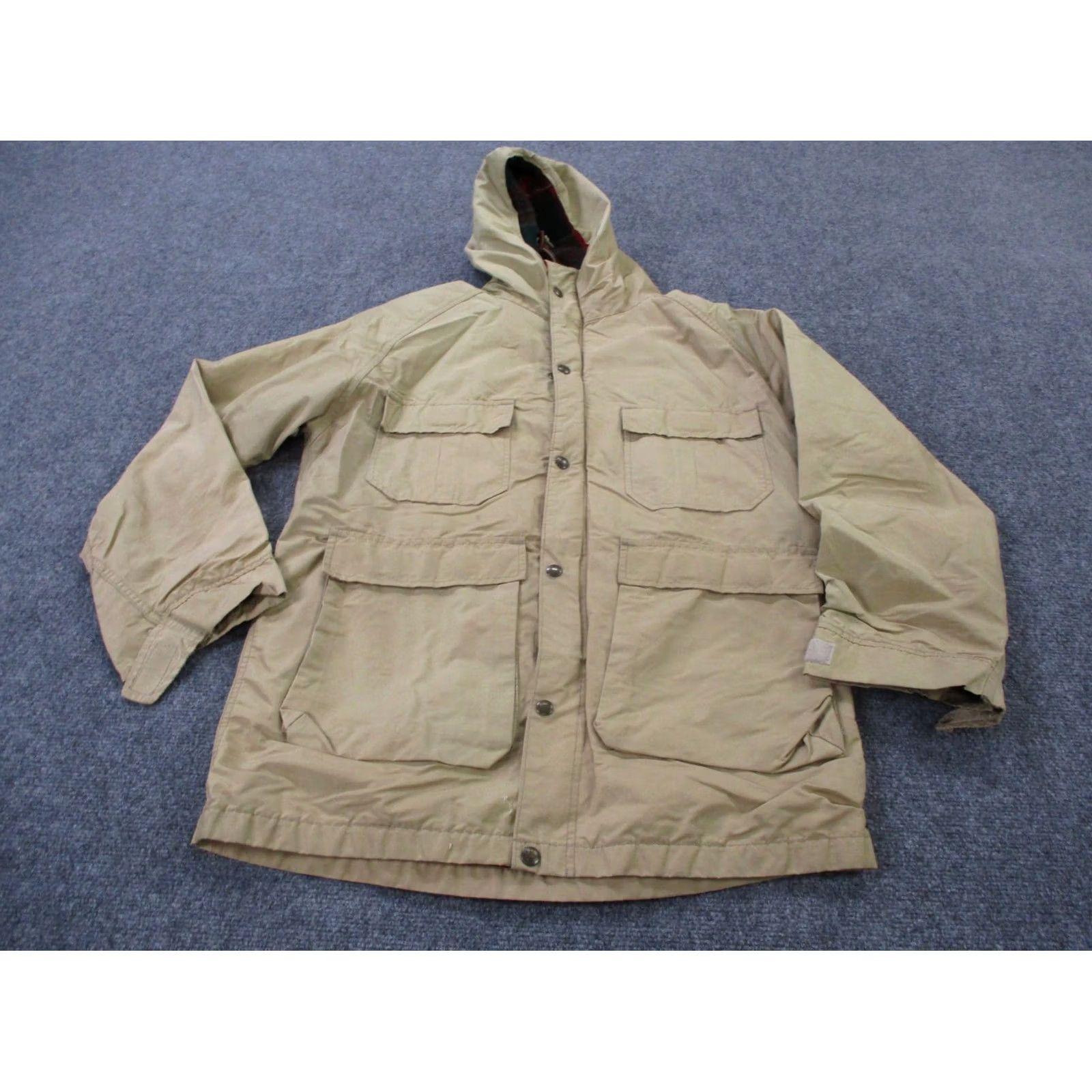 Vintage Vintage Woolrich Jacket Mens L Beige Wool Lined Outdoor Hiking Camping 90s Size US L / EU 52-54 / 3 - 2 Thumbnail