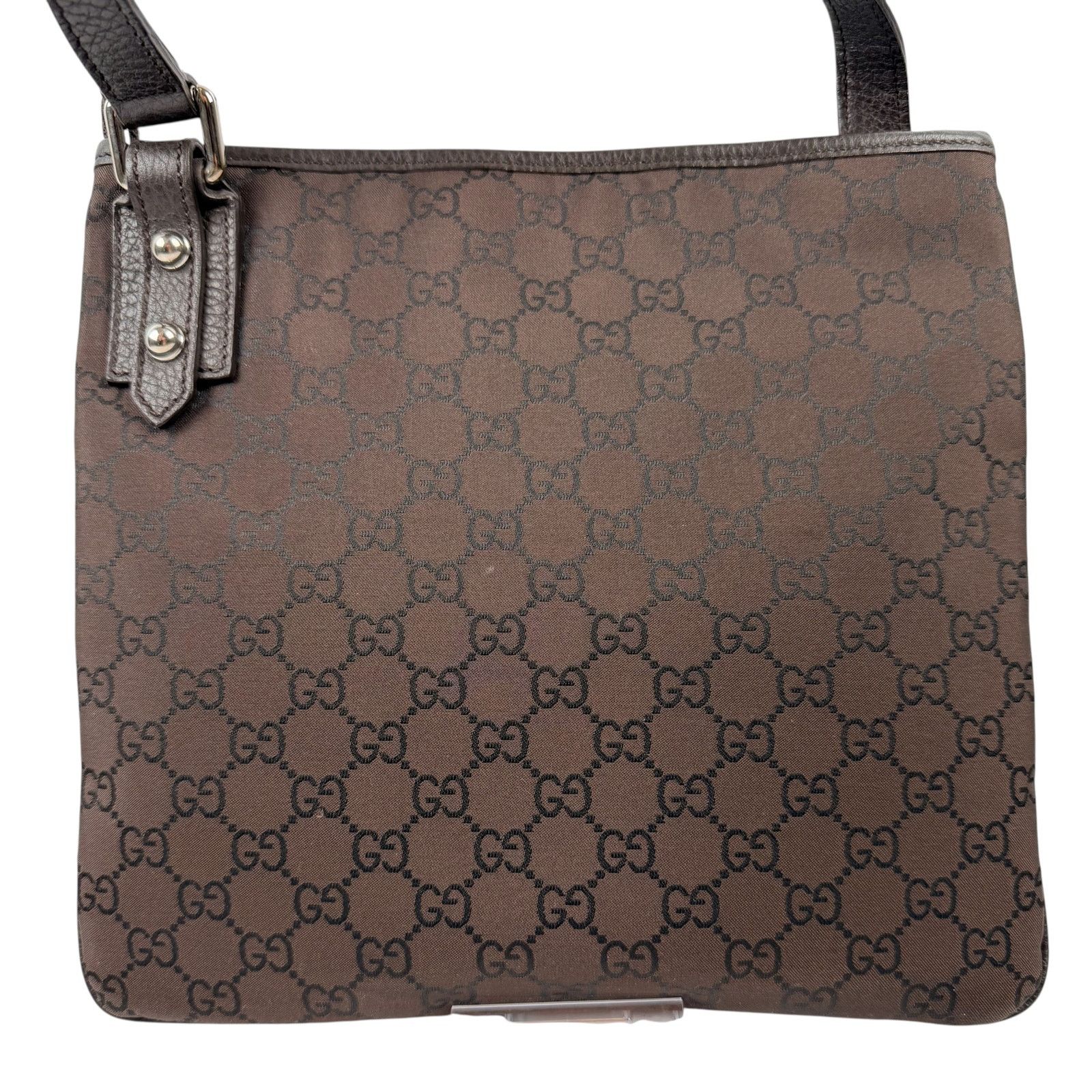 Gucci Gucci Monogram Jolicoeur Charm Messenger Crossbody brown bag Size ONE SIZE - 3 Thumbnail