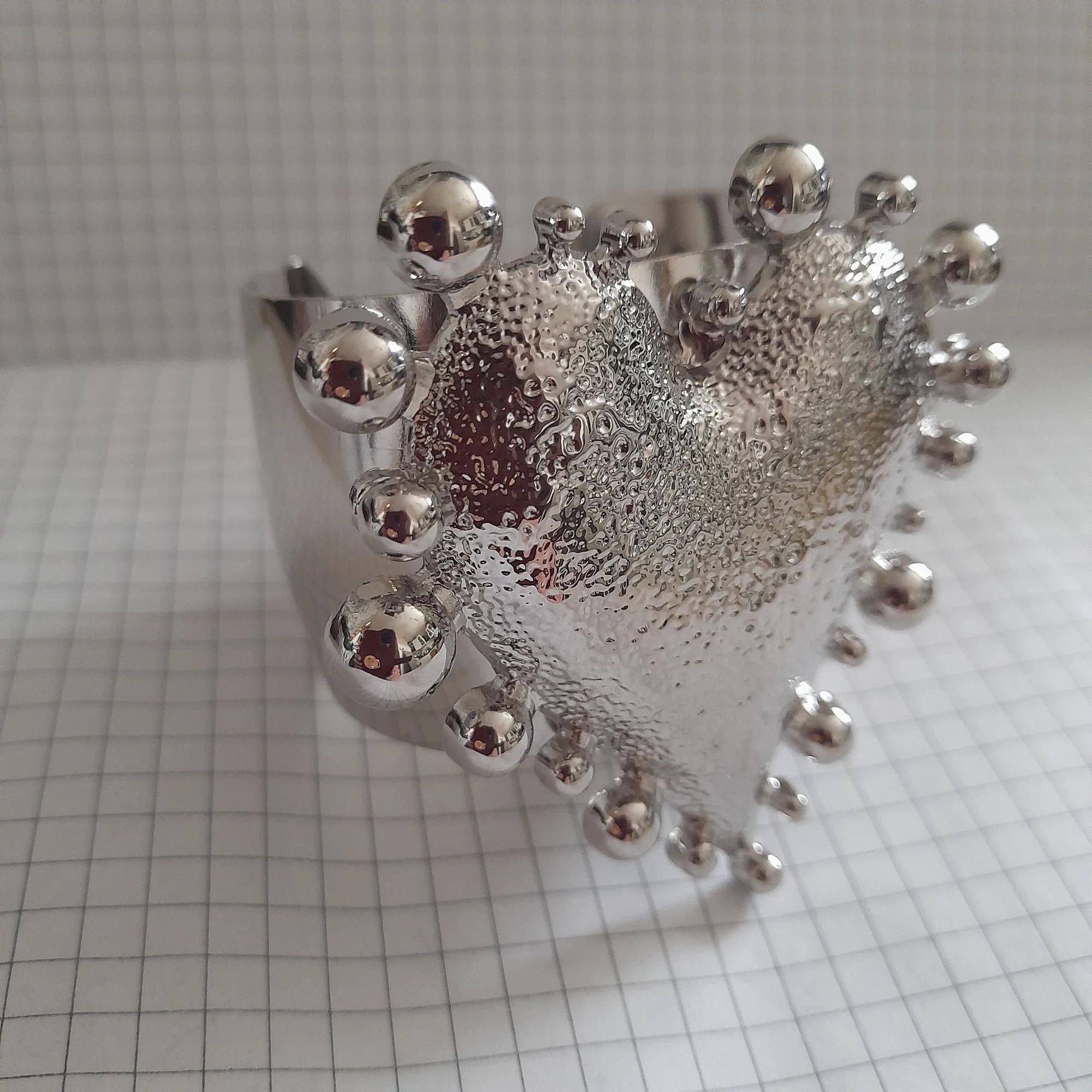 Jewelry × Vintage Irregular Metal Heart Bracelets Size ONE SIZE - 3 Thumbnail