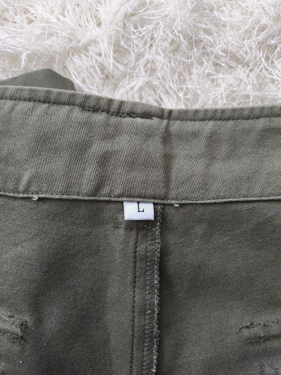 Japanese Brand ADAPT RETAILING Japan Utility Rayon Olive Green Baker Pants Size US 31 - 11 Thumbnail