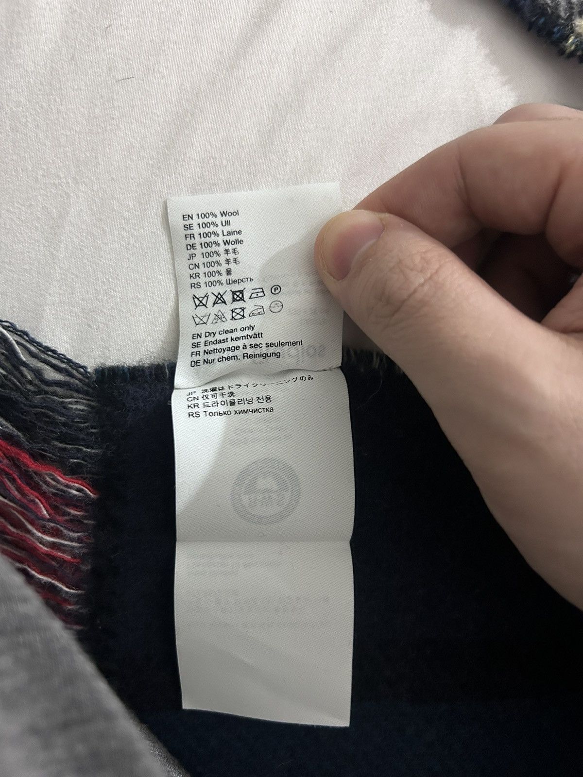 Acne Studios Acne Studios Mixed Checked Wool Scarf Size ONE SIZE - 3 Thumbnail