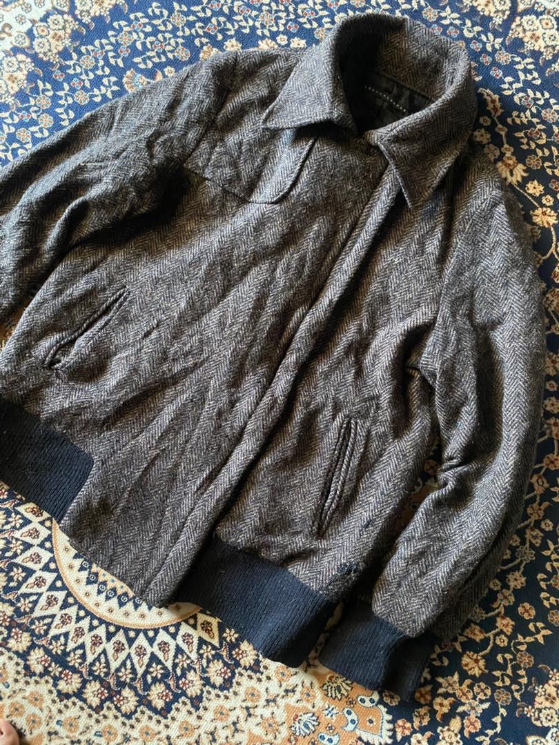 Japanese Brand 2000s JAPANESE BRAND WOOL BOMBER JACKET Size US M / EU 48-50 / 2 - 2 Thumbnail