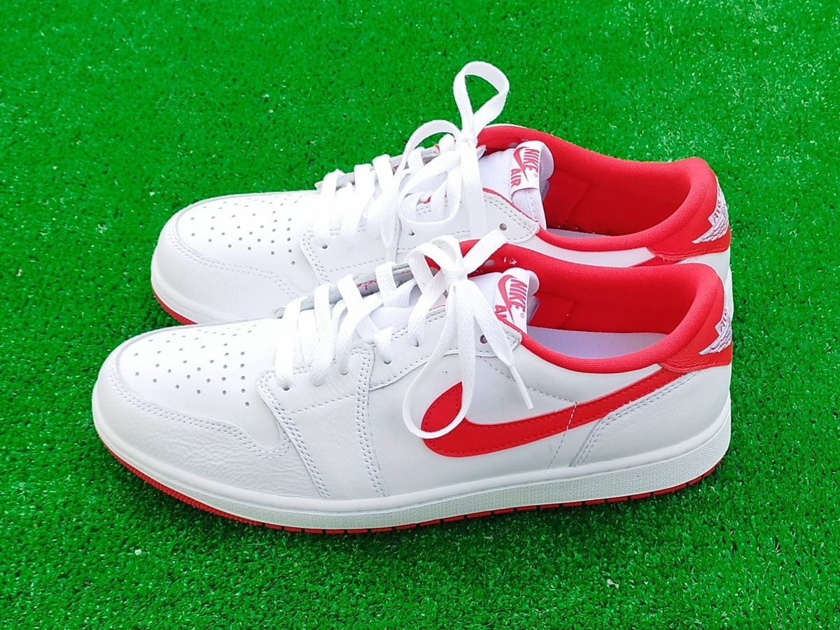 Jordan Brand Shoes Air Jordan 1 Low OG University Red Size US 11.5 / EU 44-45 - 3 Thumbnail