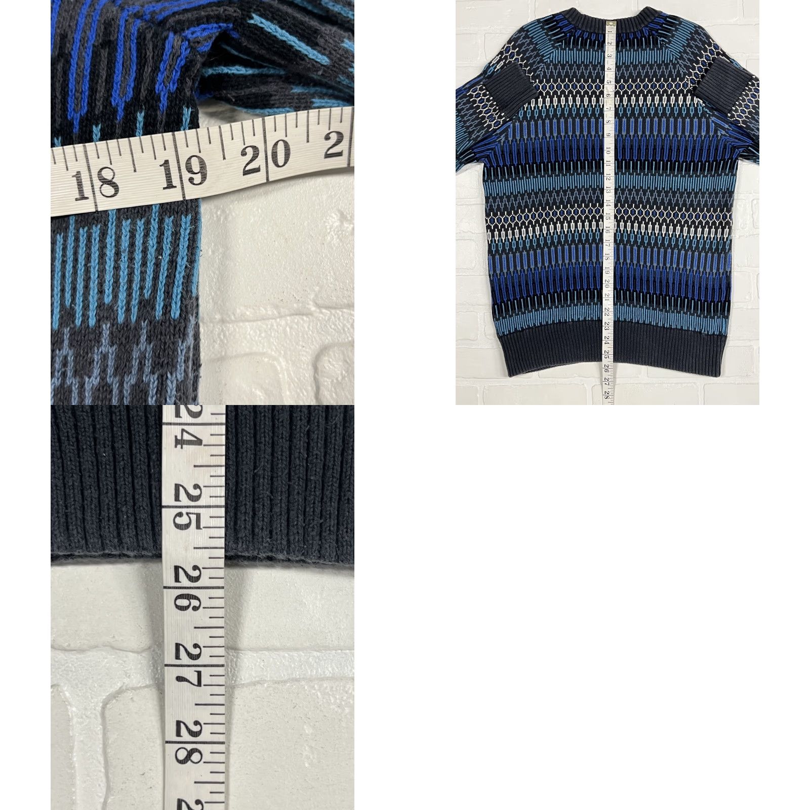 Mossimo Mossimo Crewneck Sweater Men’s S Multicolor Geometric 100% Cotton Crew Neck Long Sleeve Pullover Casual Fall Winter Spring Regular fit Breathing Size US S / EU 44-46 / 1 - 8 Thumbnail