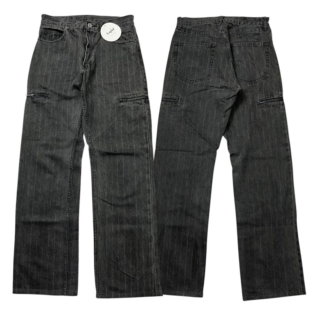 PPFM Archive PPFM Japan Pinstripe Denim Pants Size US 27 - 1 Thumbnail
