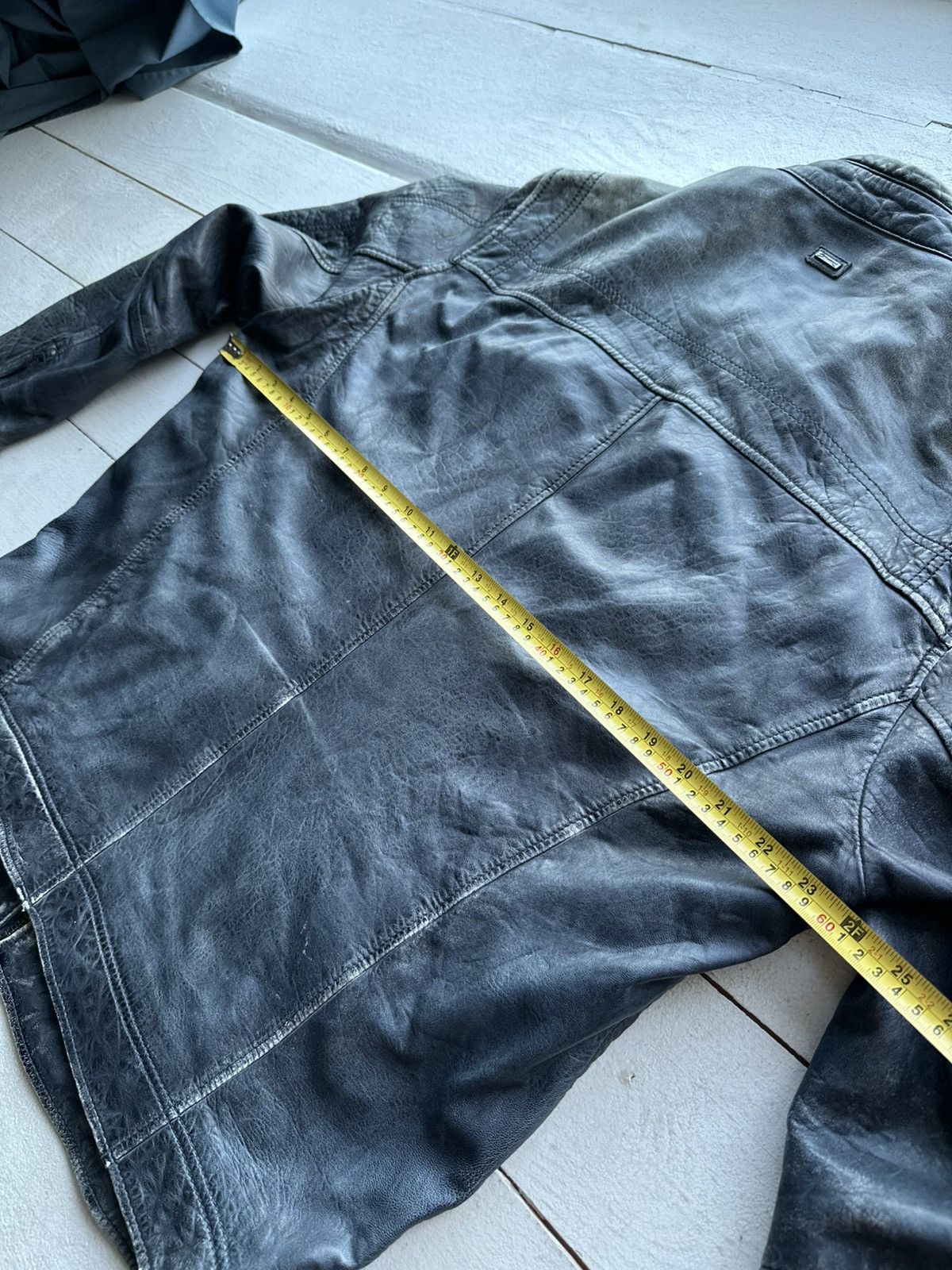 Other 🚨VNTG LEATHER JACKET AVANT GARDE ASYMMETRICAL BLACK MOTO Size US L / EU 52-54 / 3 - 19 Thumbnail