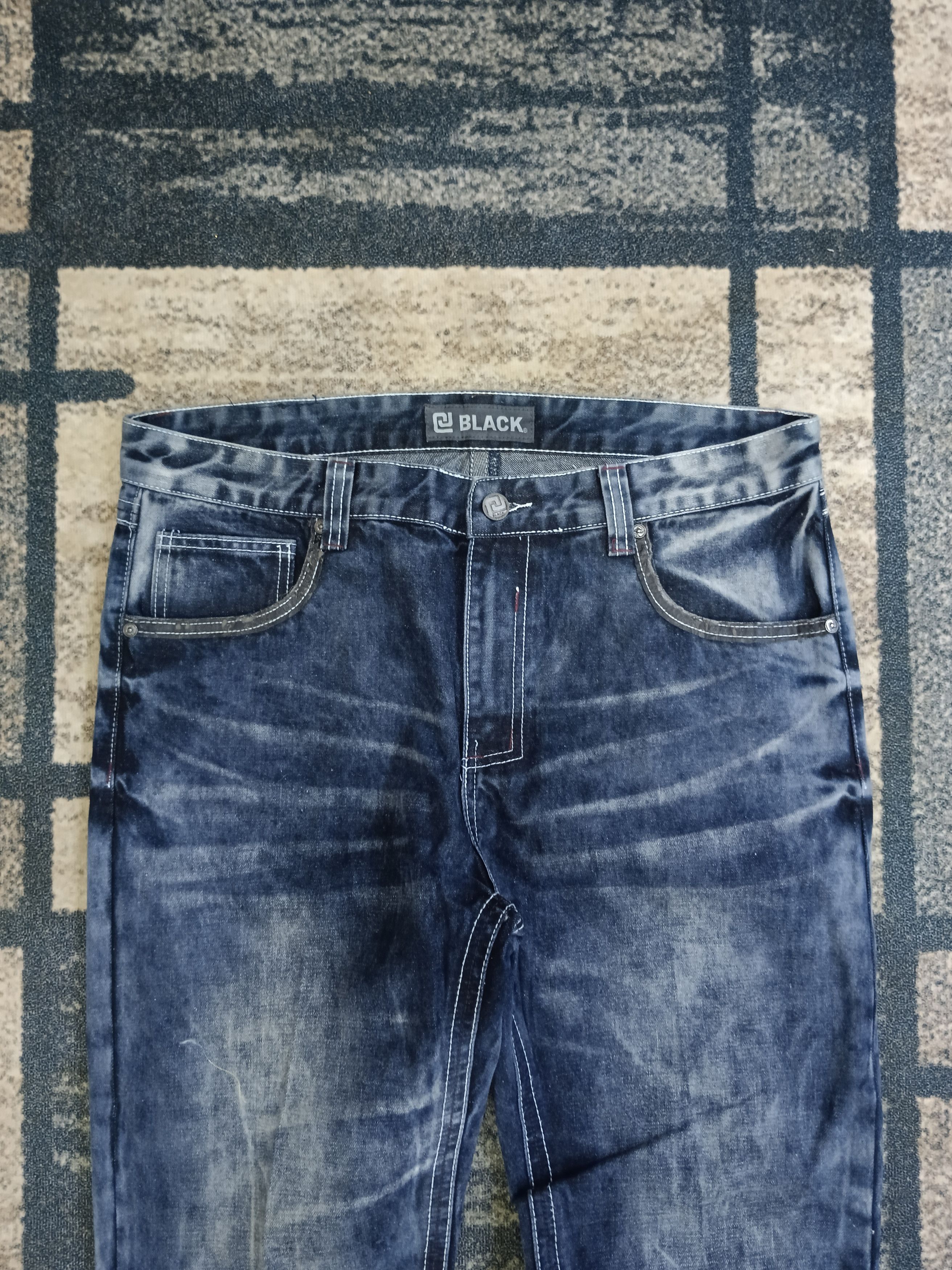 If Six Was Nine SICK BLACK DENIM PANTS Size US 34 / EU 50 - 4 Thumbnail