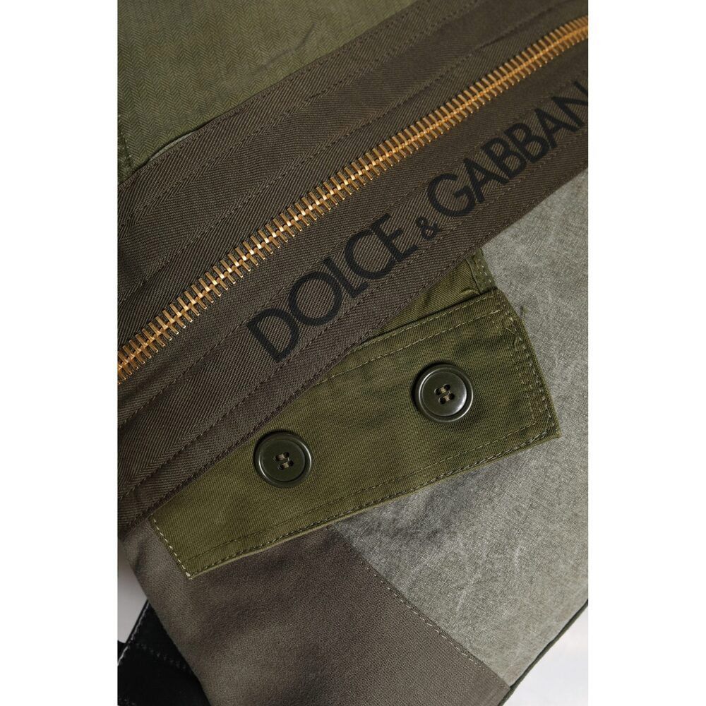 Dolce & Gabbana Dolce & Gabbana Military Green Patchwork Rucksack Backpack B Size ONE SIZE - 6 Thumbnail