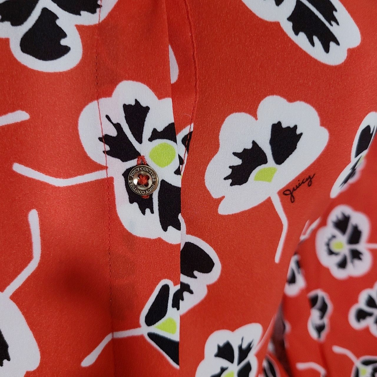 Juicy Couture Juicy couture red floral print oversized blouse size small Size M / US 6-8 / IT 42-44 - 6 Thumbnail