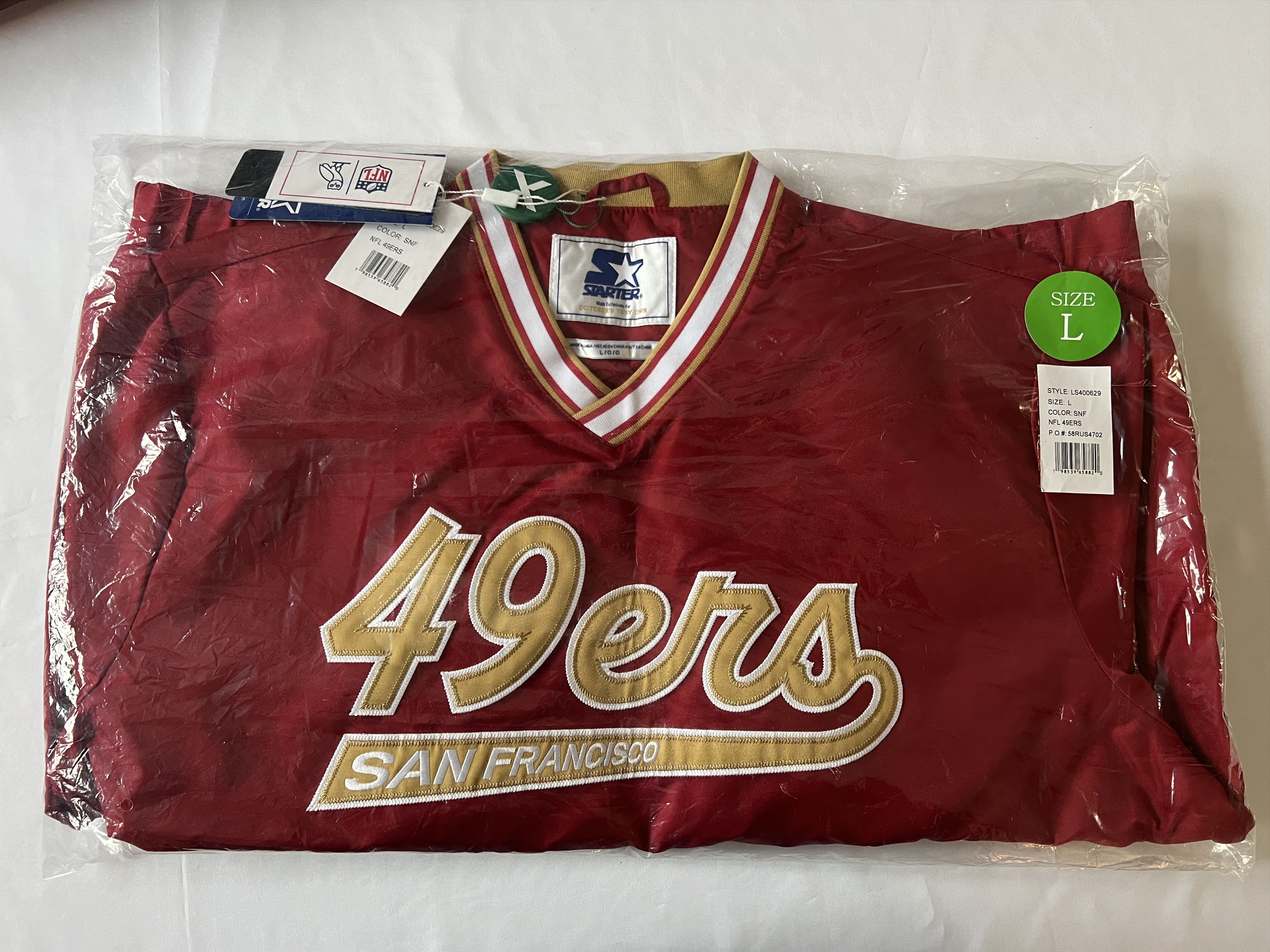 Drake OVO x NFL SAN FRANCISCO 49ER STARTER TRAINER PULLOVER JACKET Size US L / EU 52-54 / 3 - 5 Thumbnail
