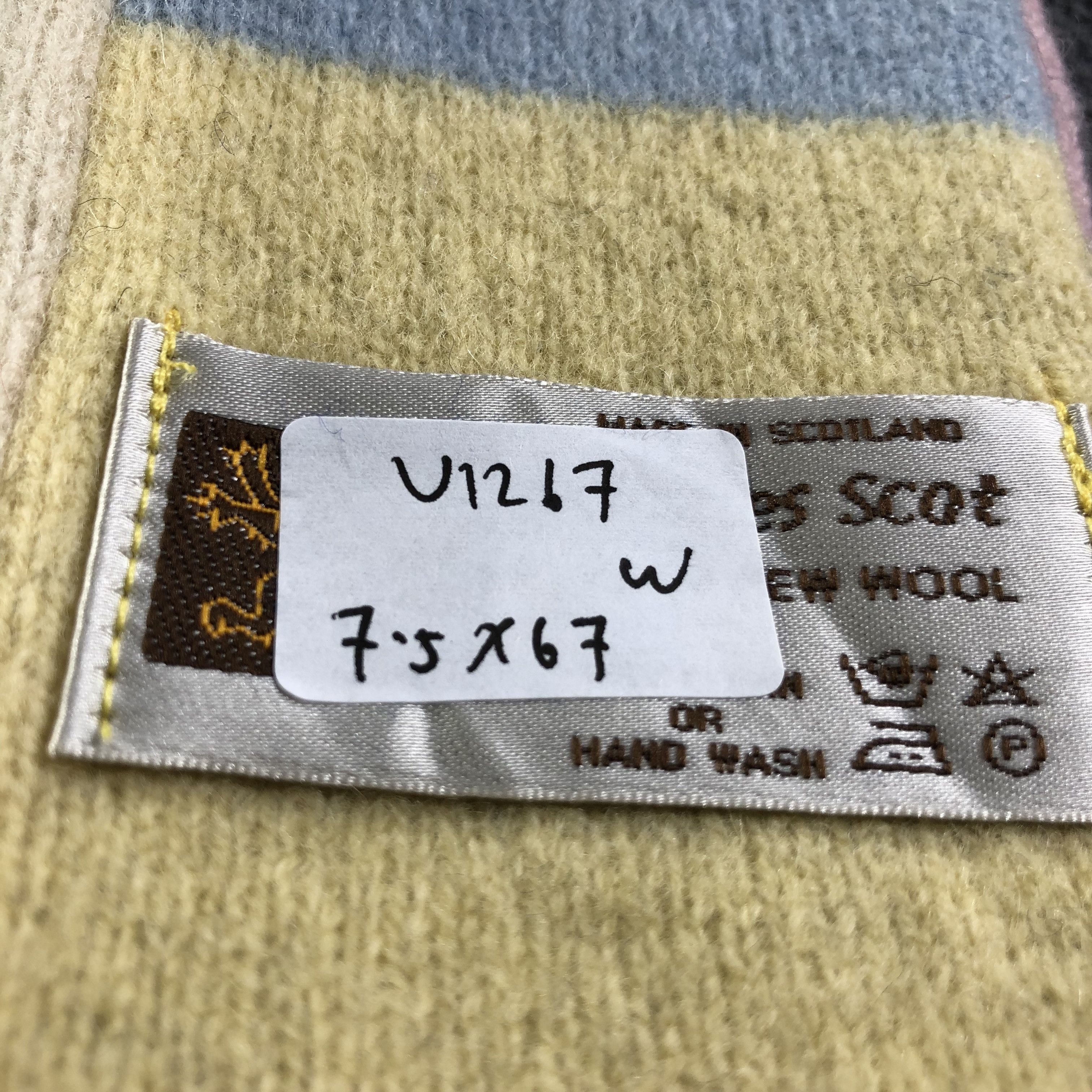 Vintage James Scot Patch Wool Scarf Muffler V1267 Size ONE SIZE - 6 Thumbnail