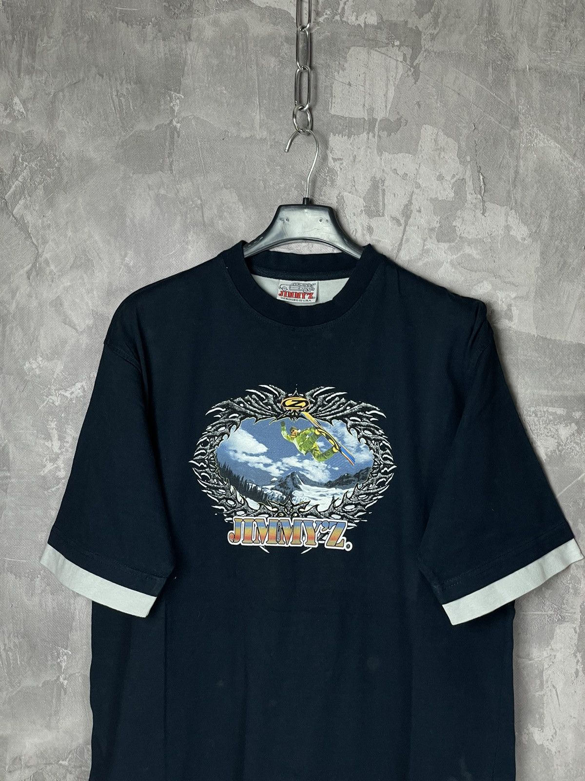 Vintage VTG 1980’s Jimmy Z Printed Splatter Graphic T-Shirt Size US L / EU 52-54 / 3 - 2 Thumbnail