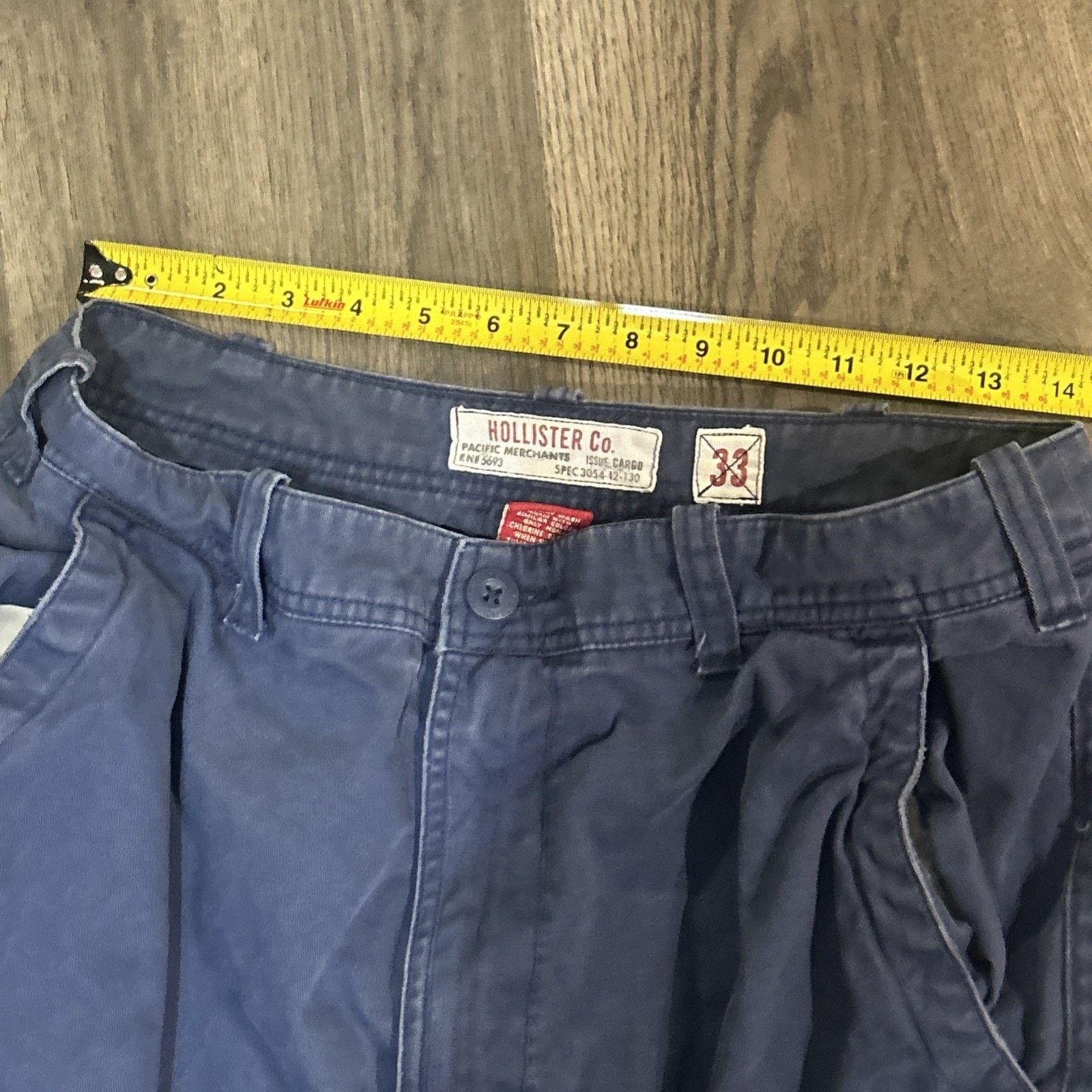Hollister Men’s Hollister 33 Cargo Blue Pants Y2K Heavy Pants Size US 33 - 10 Thumbnail