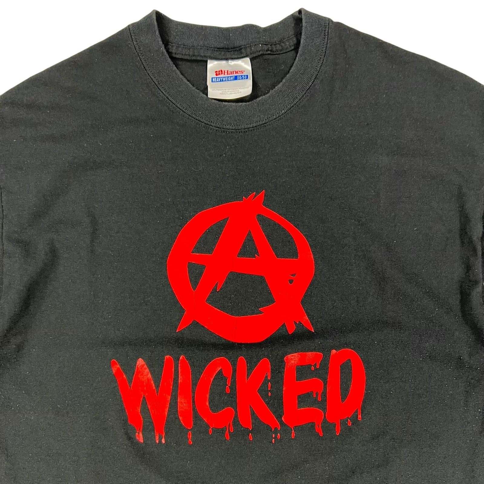Hanes × Vintage Vintage Y2K Wicked Anarchist Fear This tee (M) Size US M / EU 48-50 / 2 - 4 Thumbnail