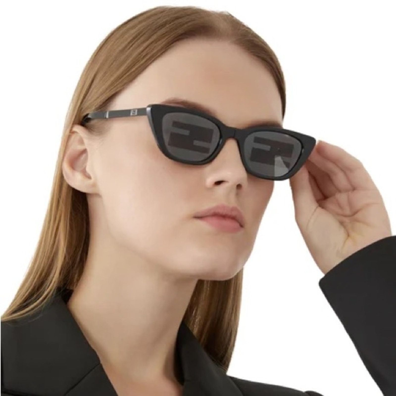 Fendi FENDI Sunglasses FE40089I 5301C Shiny Black/Smoke Mirror NEW Size ONE SIZE - 13 Thumbnail