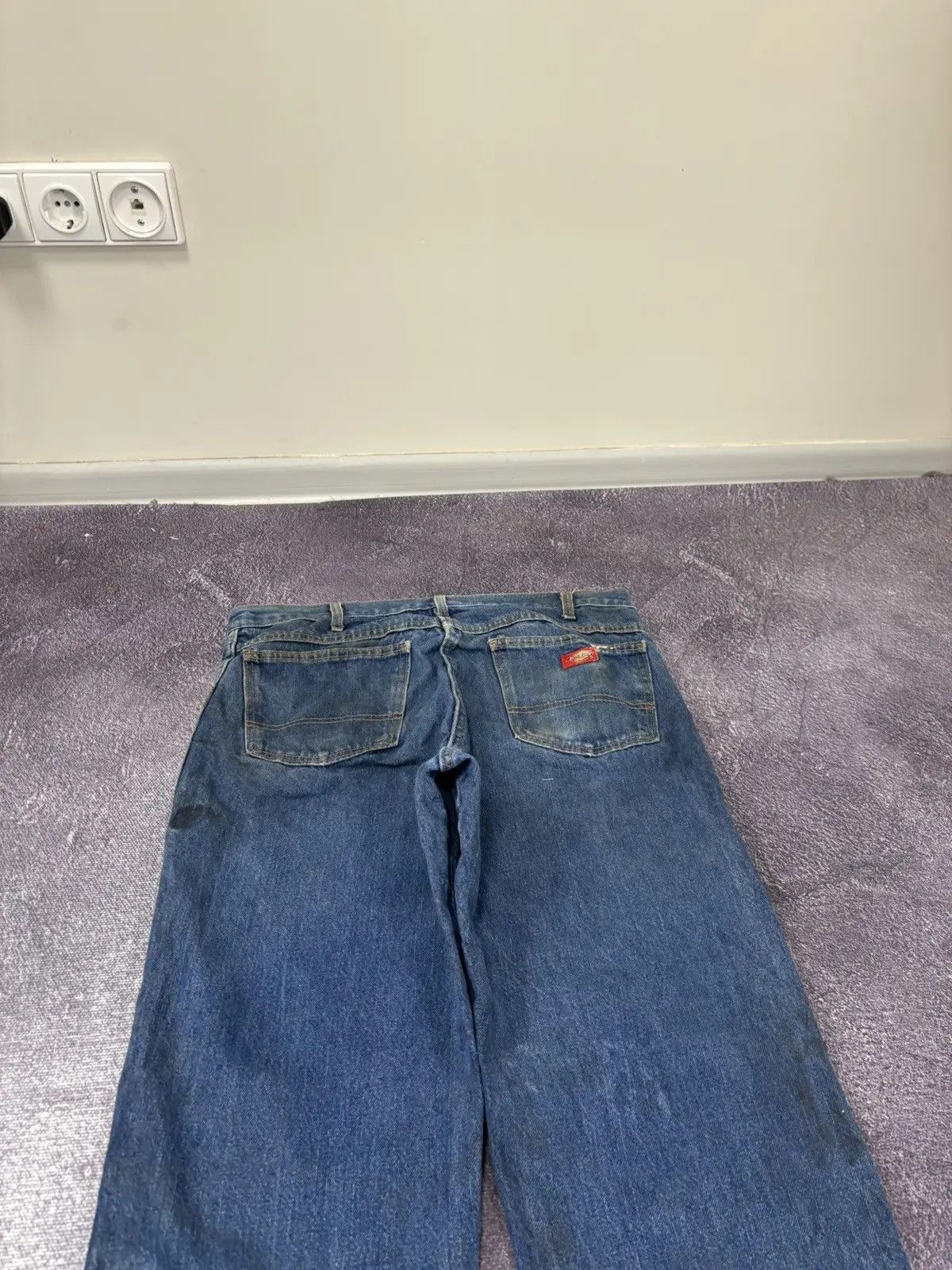 Dickies × Vintage Vintage Dickies Distressed Denim Blue Hype Work Jeans Size US 36 / EU 52 - 5 Thumbnail
