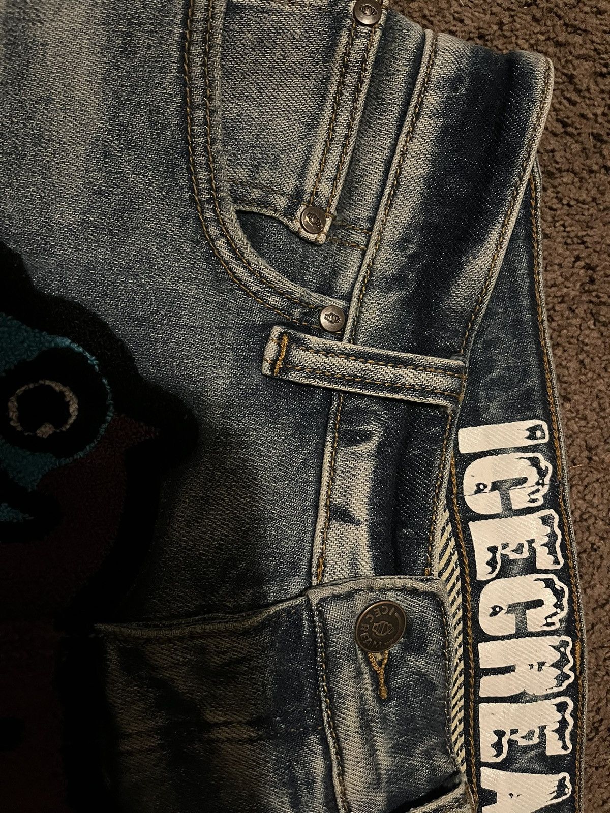 Billionaire Boys Club × Icecream icecream Running Dog Jeans Blue wash Size US 30 / EU 46 - 6 Thumbnail