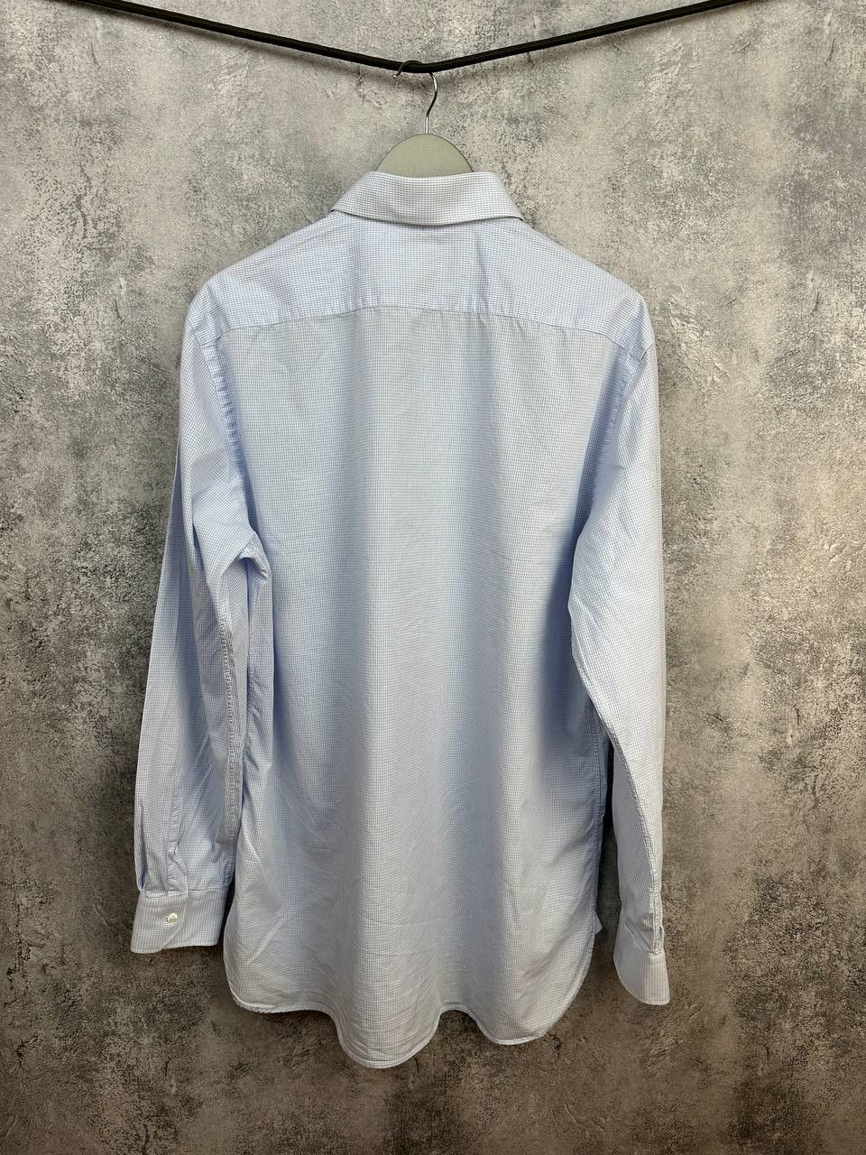 Pal Zileri Pal Zileri Luxury Italian Cotton Poplin Micro Check Shirt Size US XXL / EU 58 / 5 - 2 Thumbnail