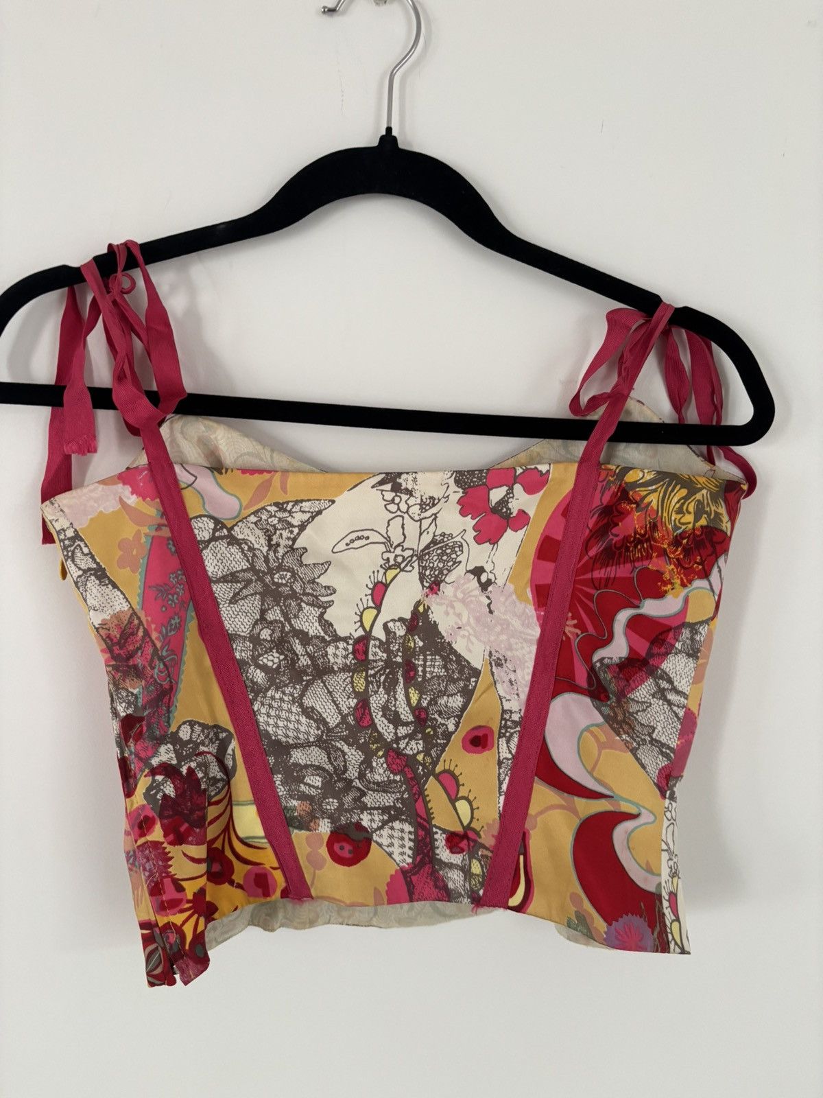 Christian Lacroix Vintage Christian Lacroix Bazar Silk Corset Top Size M / US 6-8 / IT 42-44 - 4 Thumbnail