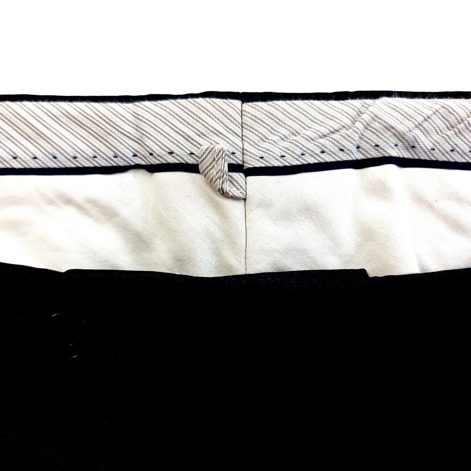 Designer Ballin Classic Super 120s Wool Gray W/ Blue Twill Pleated Cu Size 36R - 4 Thumbnail