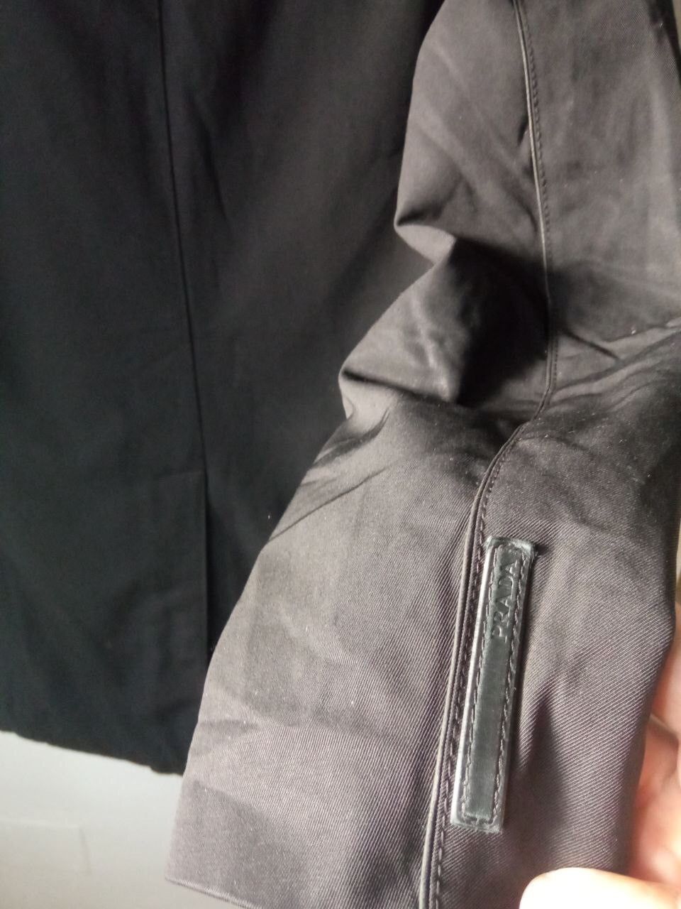 Prada Prada F/w07 Tab Black Tech Leather Wool Nylon Long Over Coat Size US M / EU 48-50 / 2 - 10 Thumbnail
