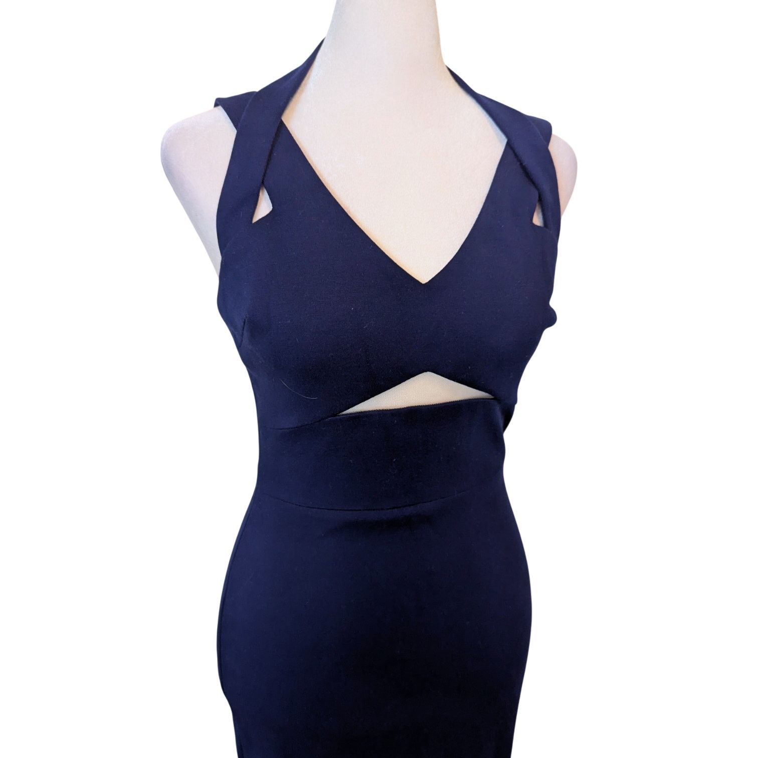 Bailey 44 Bailey/44 Dazzle Blue Indigo Cutout Bodycon Sheath Dress XS Size XS / US 0-2 / IT 36-38 - 5 Thumbnail