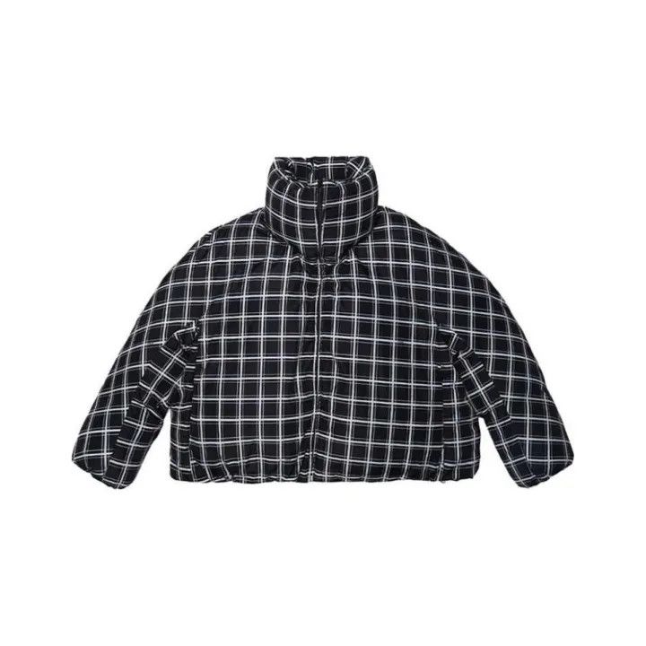Marni MARNI Black Checked Oversized Down Jacket Size US L / EU 52-54 / 3 - 1 Thumbnail