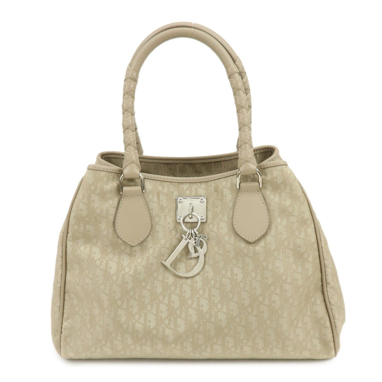 Christian Dior Monsieur Christian Dior Romantic Trotter Coated Canvas Tote Beige Size ONE SIZE - 1 Thumbnail