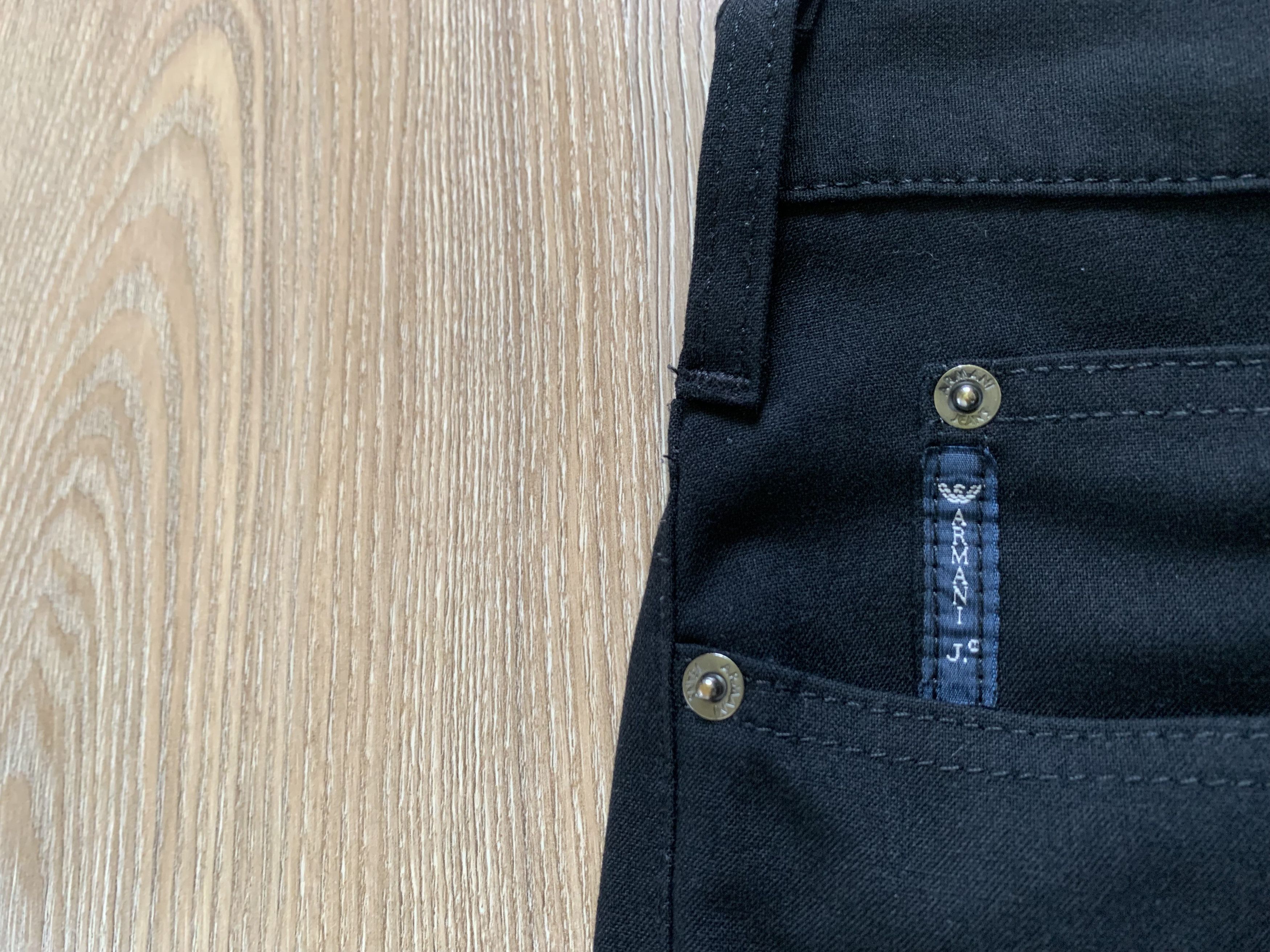 Giorgio Armani Vintage Armani Jeans Comfort Fit Stretch Black Casual Pants Size US 34 / EU 50 - 5 Thumbnail