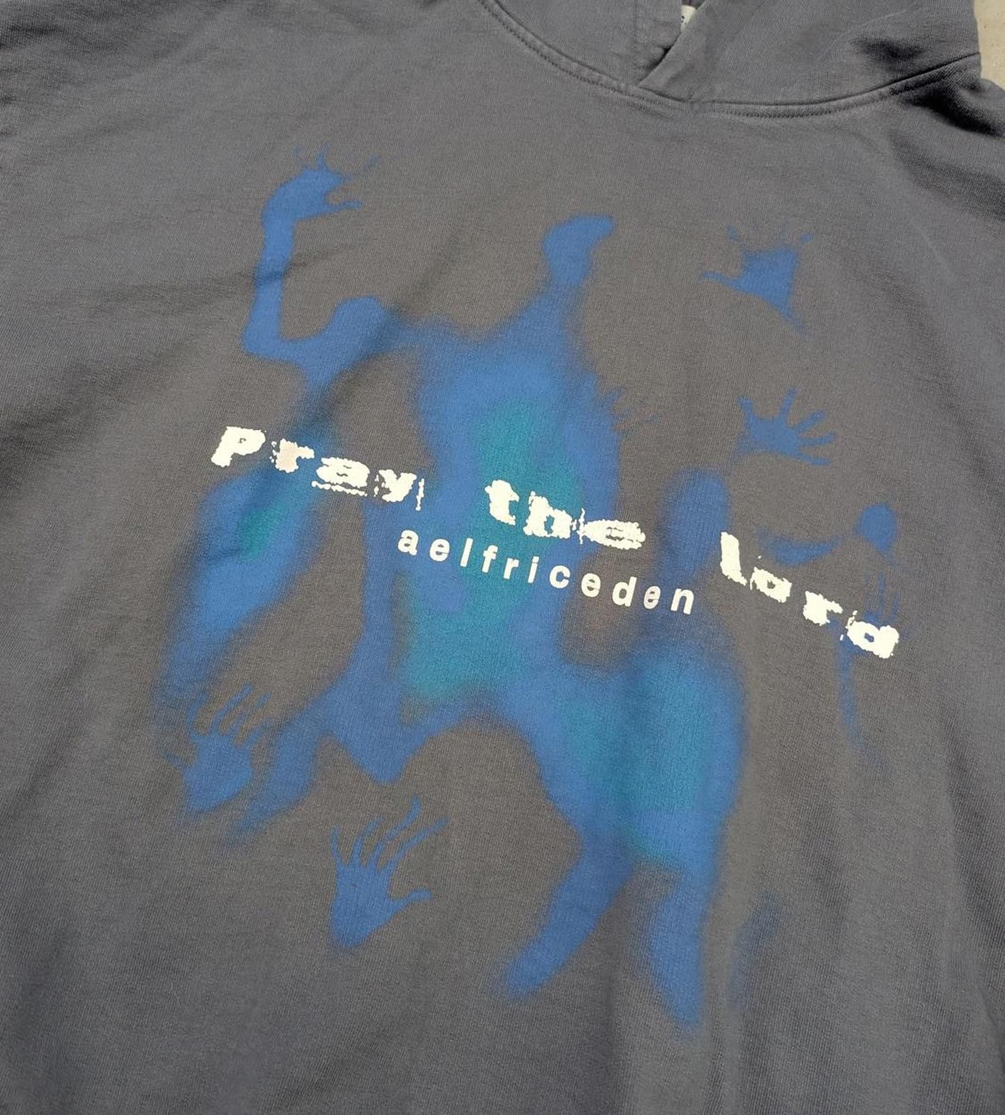 Eden Park Elfric Eden "Pray The Lord" Grey Heavyweight Hoodie Size US L / EU 52-54 / 3 - 2 Thumbnail