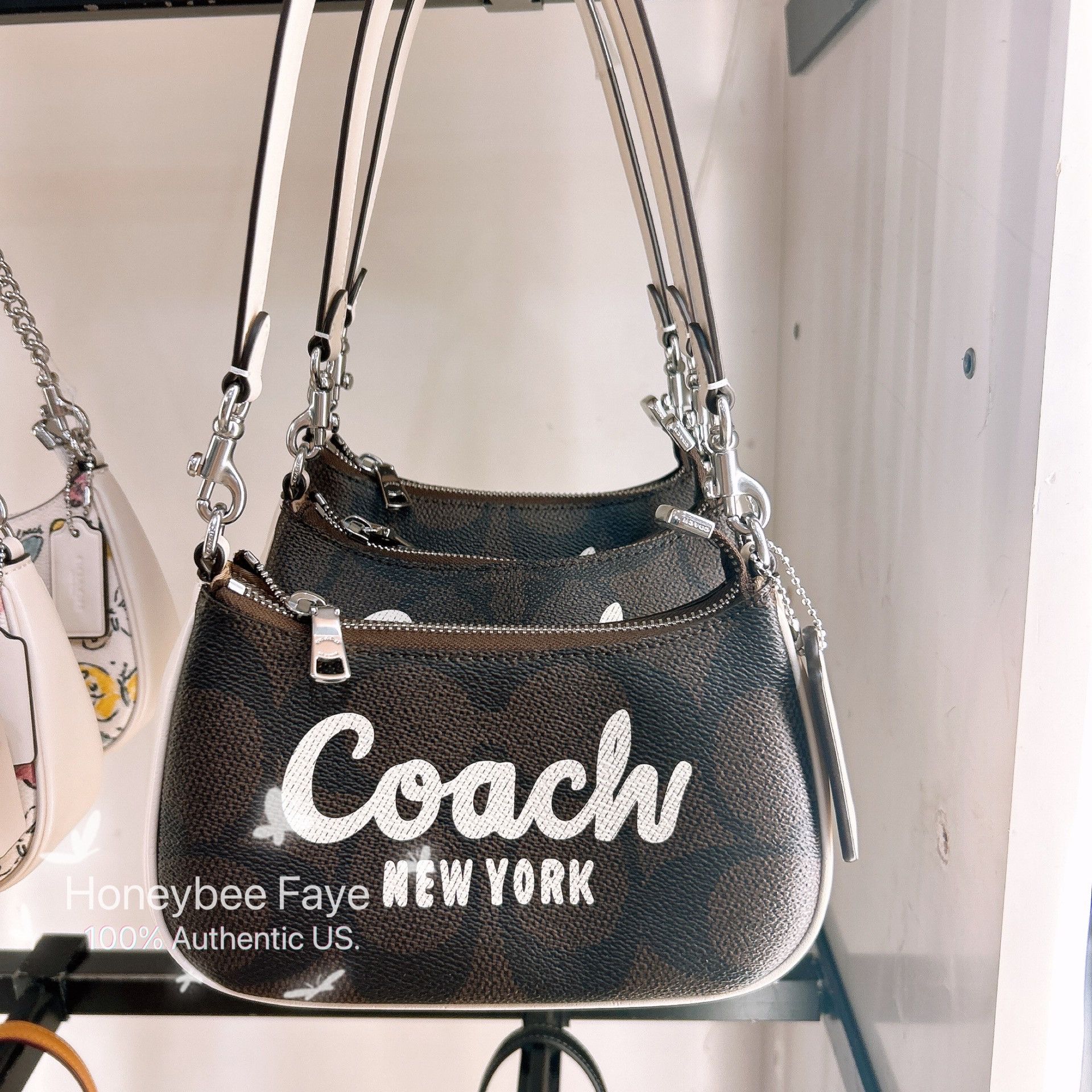 Coach Teri Mini Crossbody Bag In Signature Canvas Coach Graphic Size ONE SIZE - 1 Thumbnail