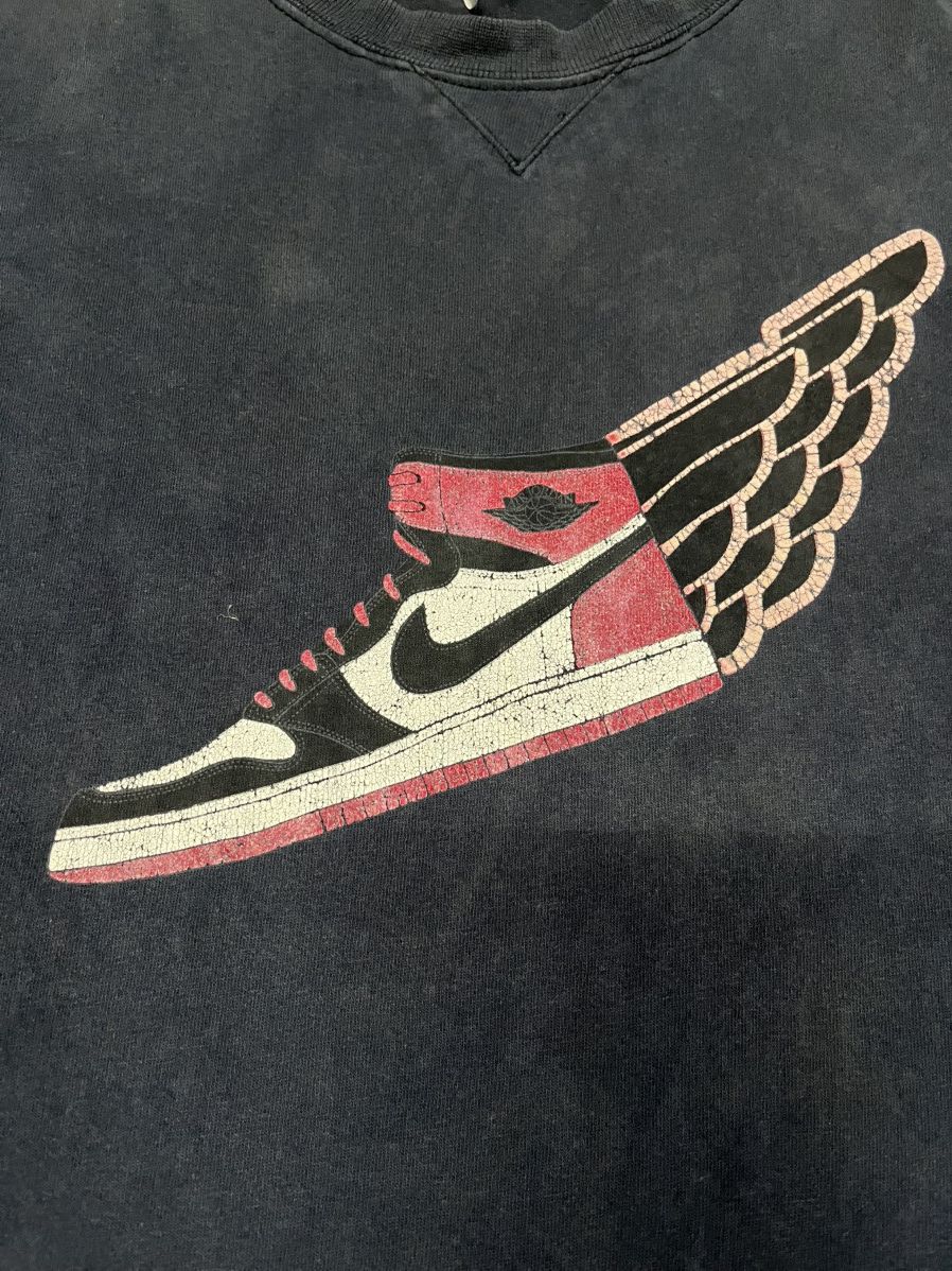 Nike Vintage Y2K Air Jordan Wings big logo t-shirt Size US XL / EU 56 / 4 - 2 Thumbnail