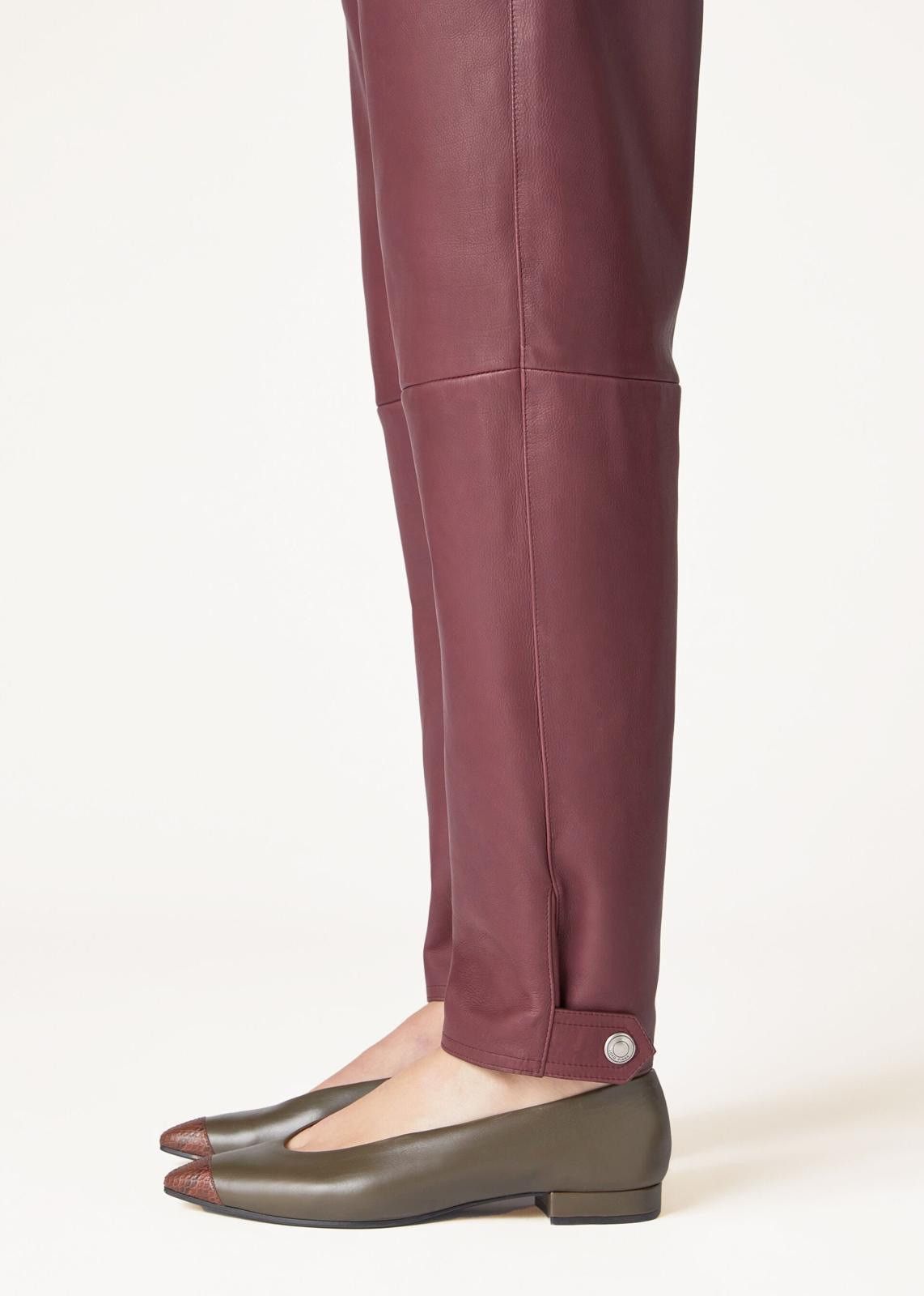 Loro Piana o1srvl11e0425 FAO0494 Kendrick Pant in Burgundy Size 26" / US 2 / IT 38 - 4 Thumbnail
