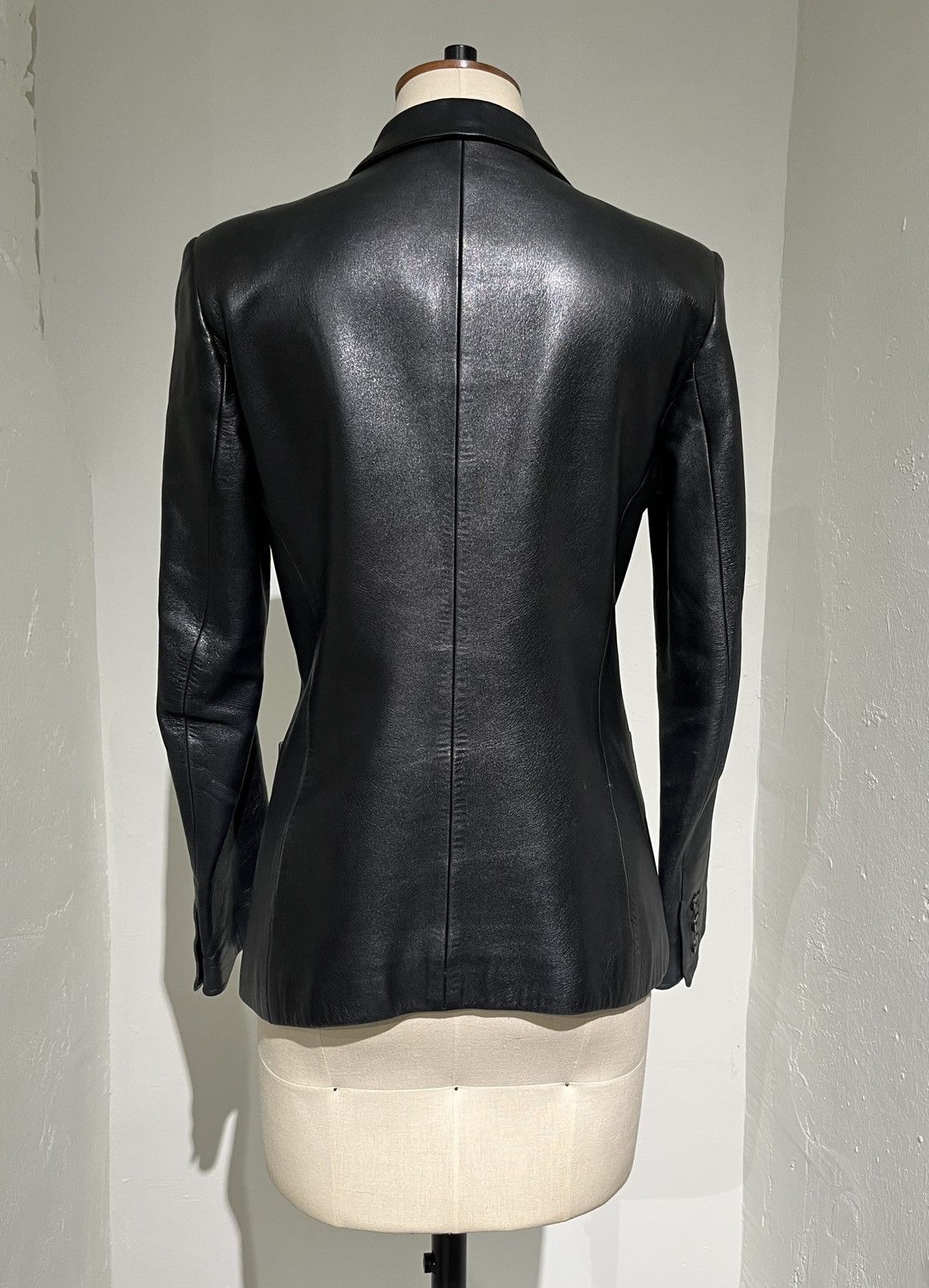 Gucci 1998 Tom Ford Leather Blazer Size M / US 6-8 / IT 42-44 - 2 Thumbnail