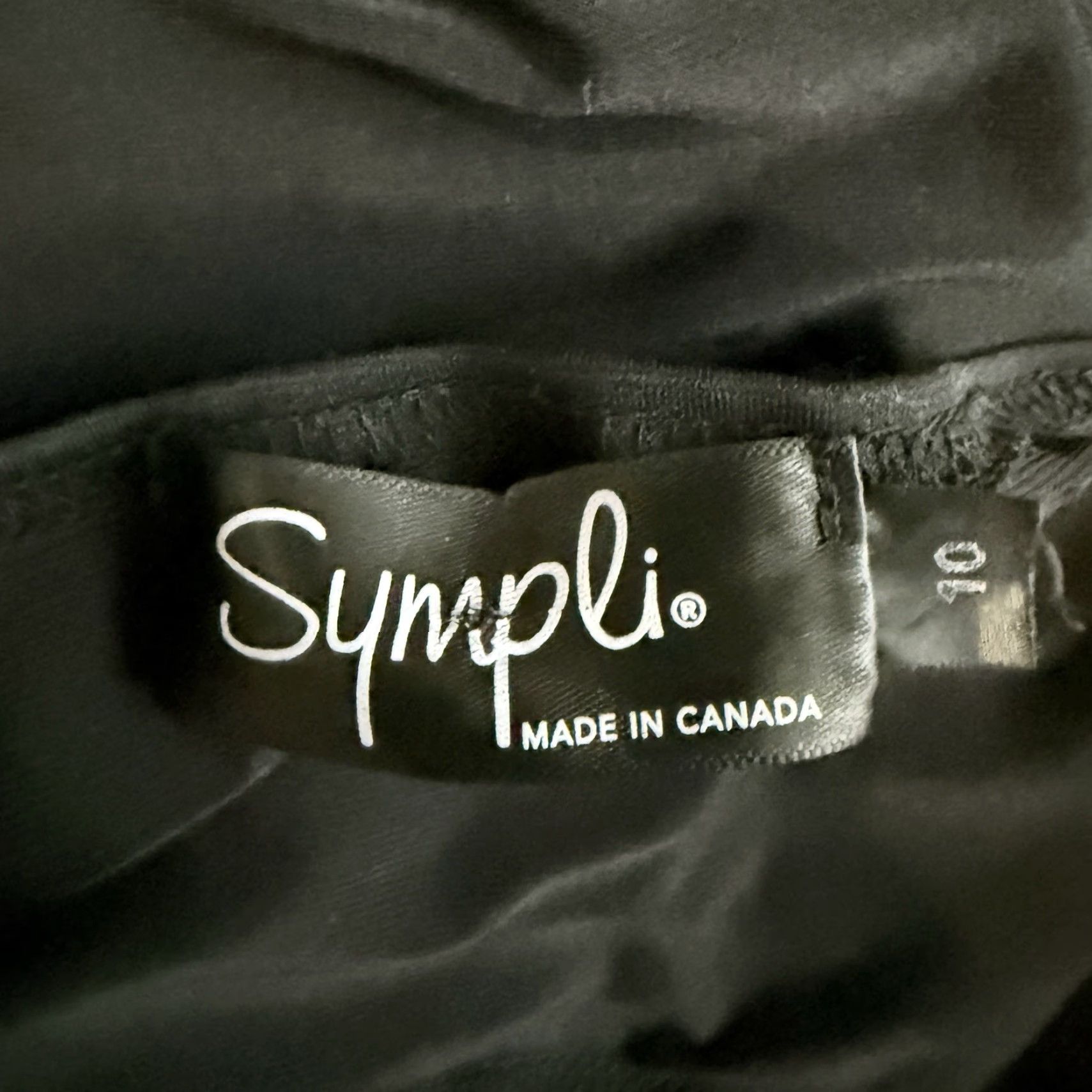 Vintage Sympli Black Stretchy Polyester Blend Long Sleeve Shirt Womens Size 10 Size L / US 10 / IT 46 - 4 Thumbnail