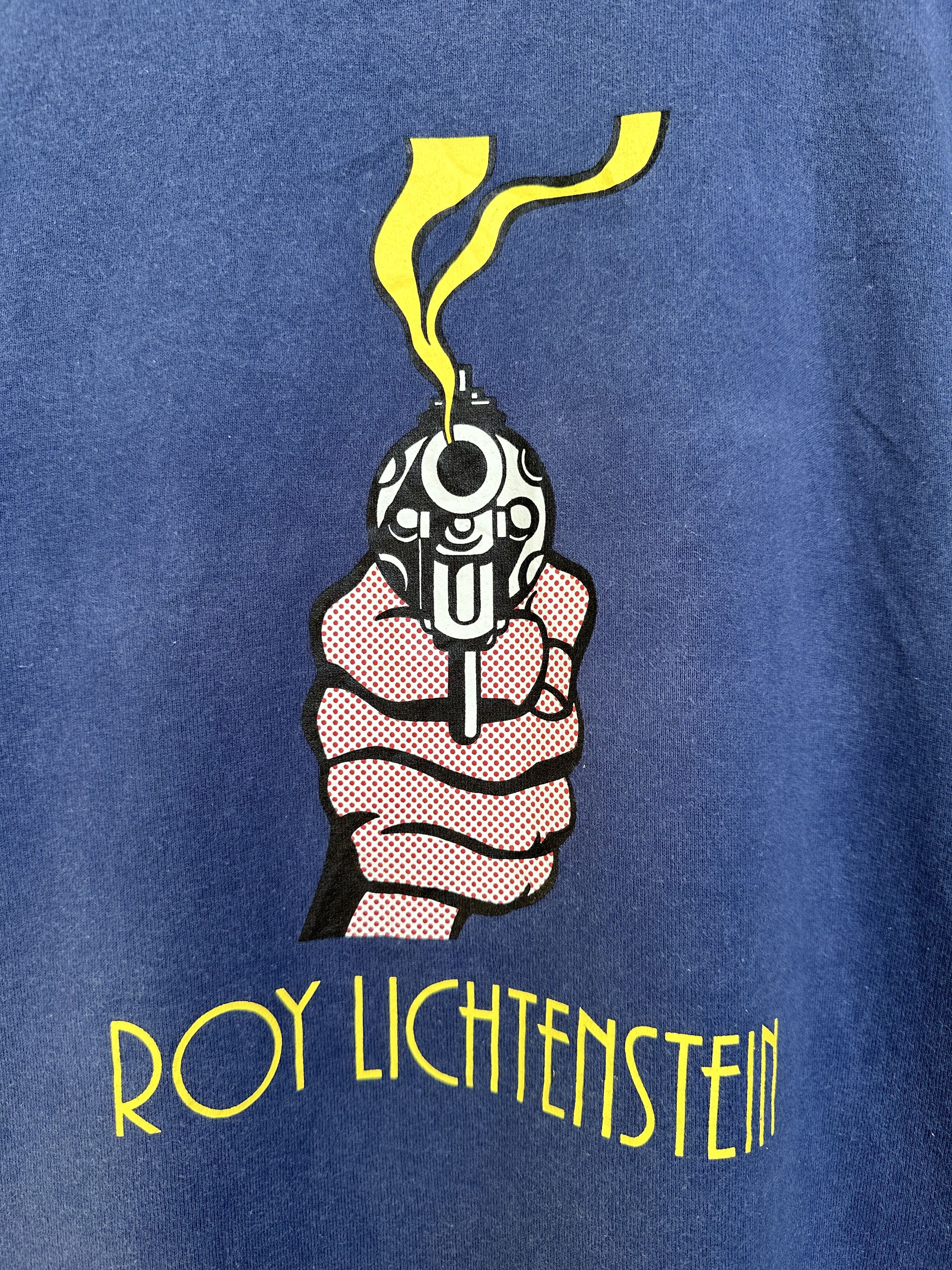 Keith Haring Vintage Roy Lichtenstein ArtWork Photo Gun In American Size US L / EU 52-54 / 3 - 3 Thumbnail