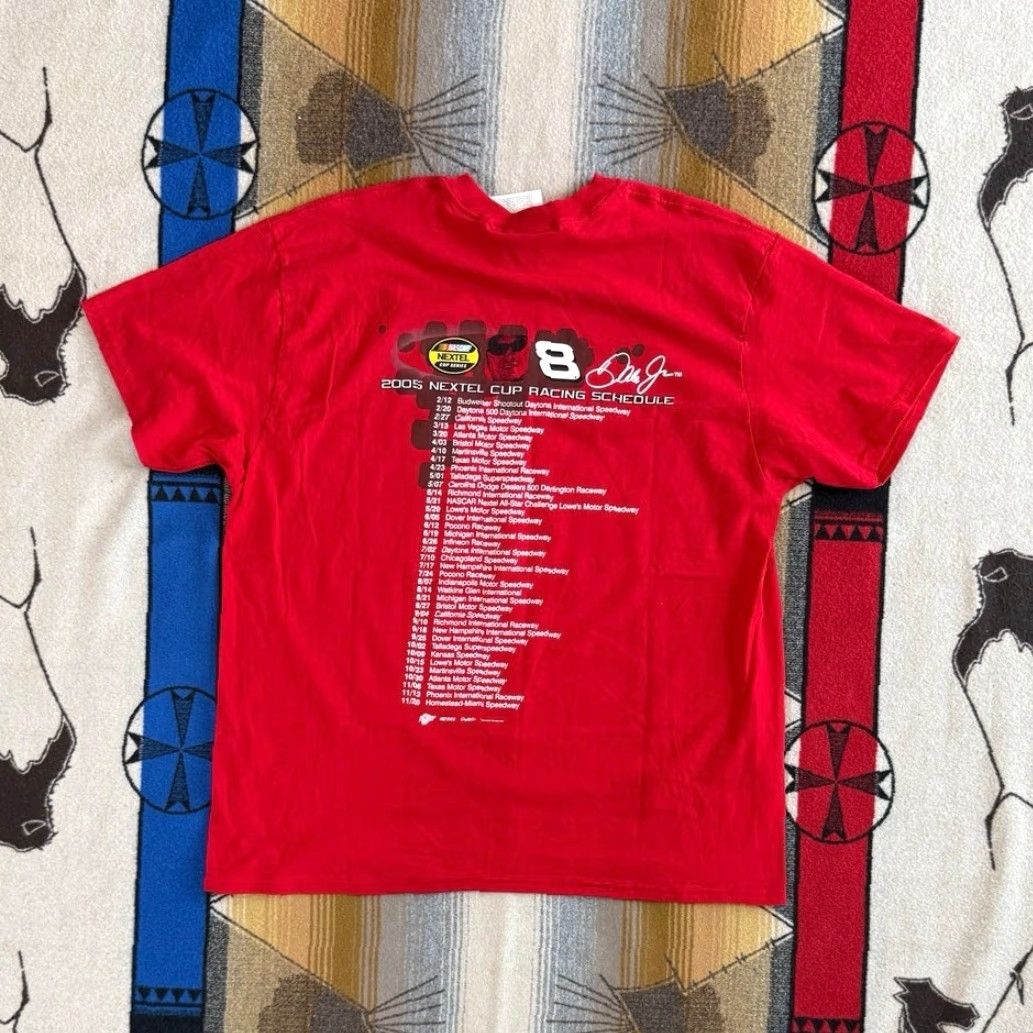 Budweiser VINTAGE Dale Earnhardt Jr Budweiser NASCAR T-Shirt XL Red Men Short Sleeve 2000s 90s Y2K Racing Sports Size US XL / EU 56 / 4 - 2 Thumbnail