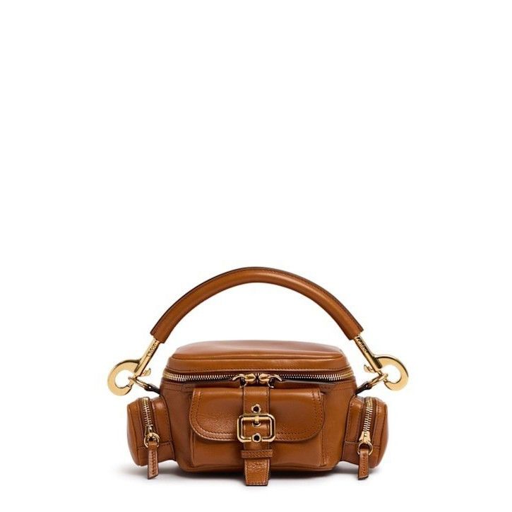 Chloe Chloe Small Camera Glossy Clay Brown Leather Shoulder Bag Ne Size ONE SIZE - 1 Thumbnail