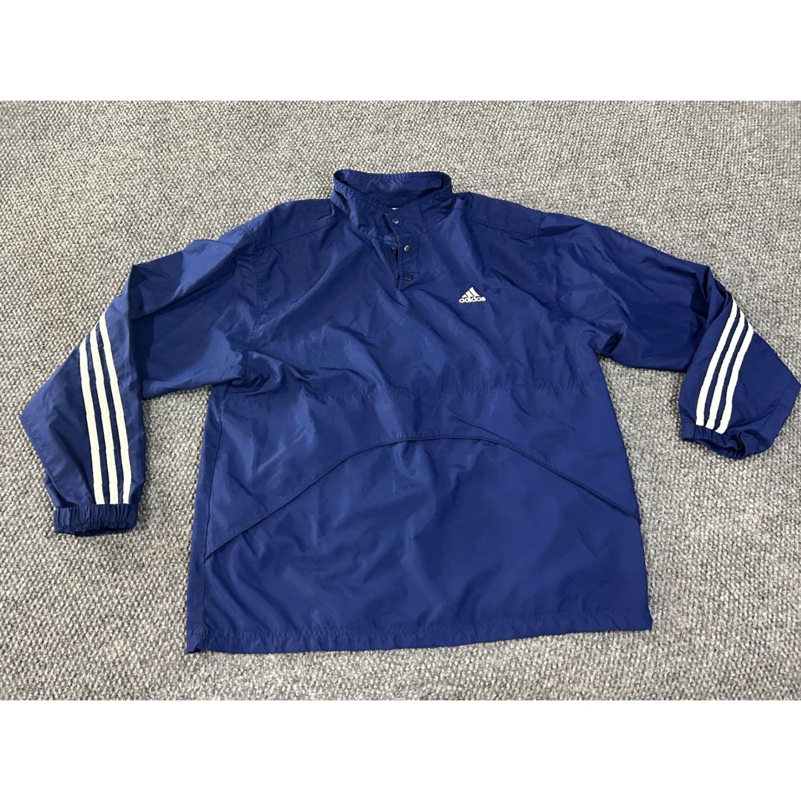 Adidas VINTAGE adidas Pullover Windbreaker Jacket Mens M Blue Lightweight Breathable Logo Sweatshirt Patrotic 90s? Size US M / EU 48-50 / 2 - 3 Thumbnail