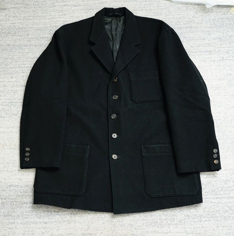 Yohji Yamamoto Yohji Yamamoto Yohji Yamamoto Orange Oversized Wool Coat Size US S / EU 44-46 / 1 - 1 Thumbnail