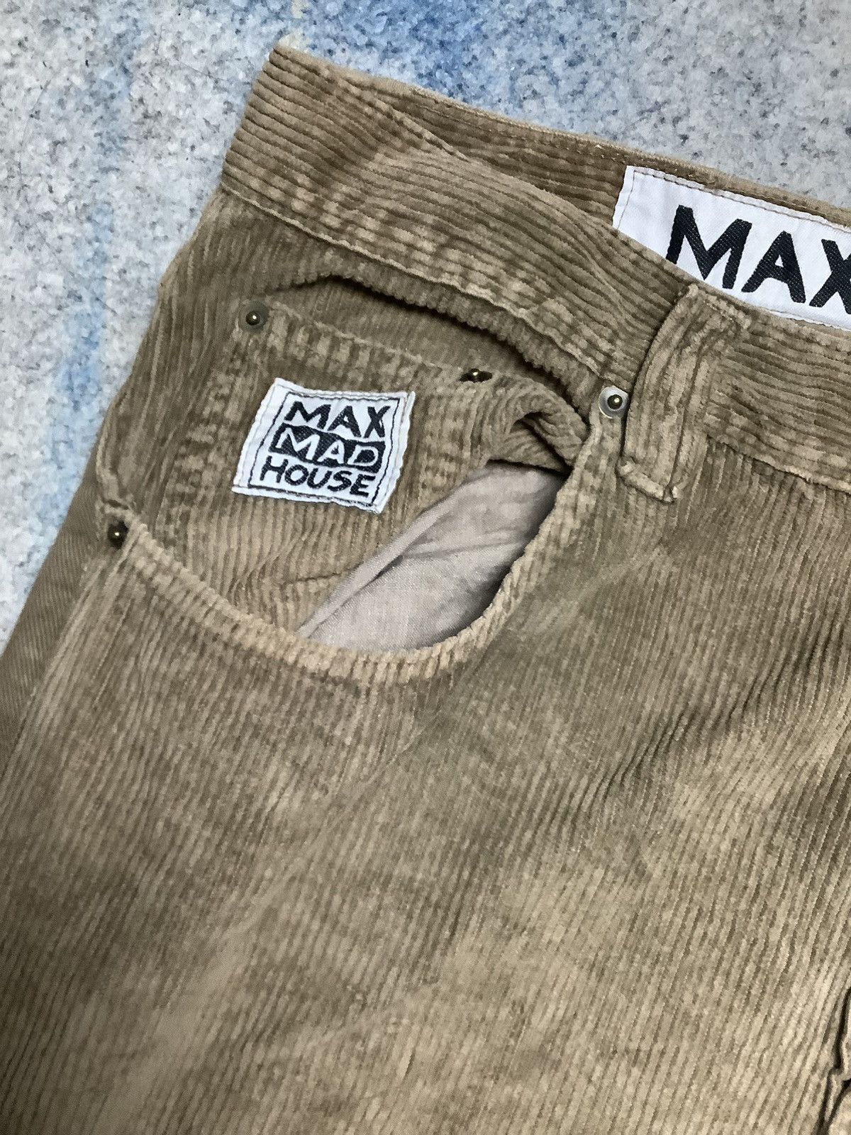 If Six Was Nine × Le Grande Bleu (L.G.B.) Bondage Patchwork Italian Designer Max Mad House Size US 33 - 3 Thumbnail