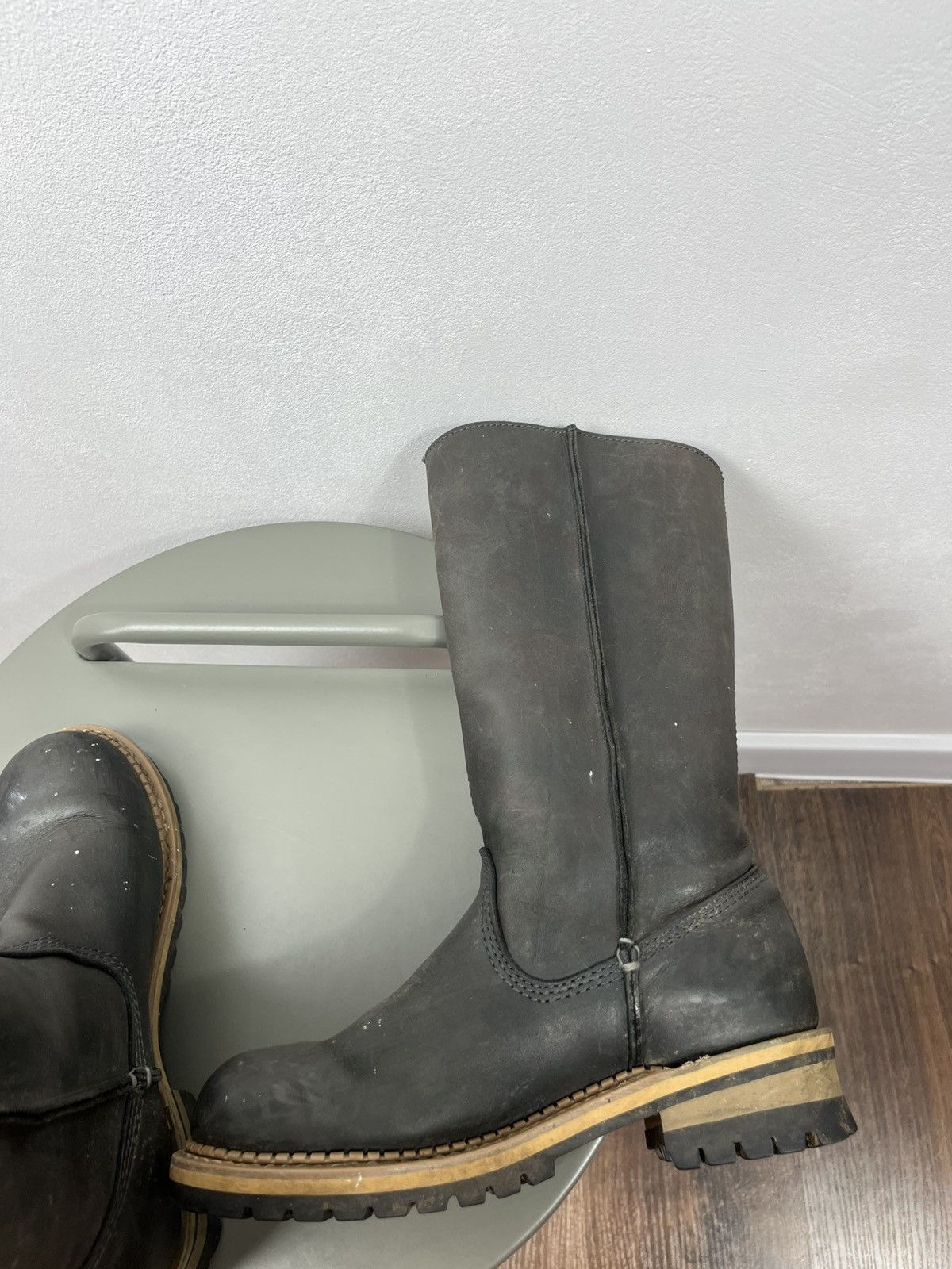 Caterpillar CAT black leather engineer boots rugged work style size 37 Size US 6 / IT 36 - 17 Thumbnail