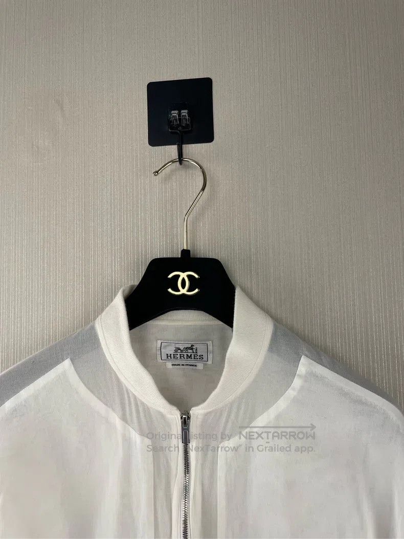 Hermes Hermes White Baseball Jacket Size XS / US 0-2 / IT 36-38 - 5 Thumbnail