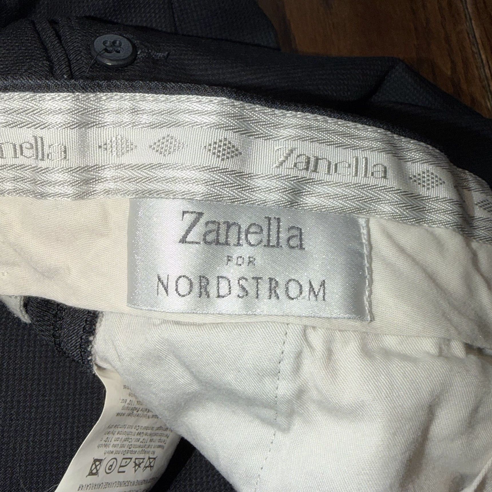 Zanella Zanella Pants Dress Bennett Pleated 37x32 Black Wool Men Regular (Italy) Mens Size US 38 / EU 54 - 5 Thumbnail
